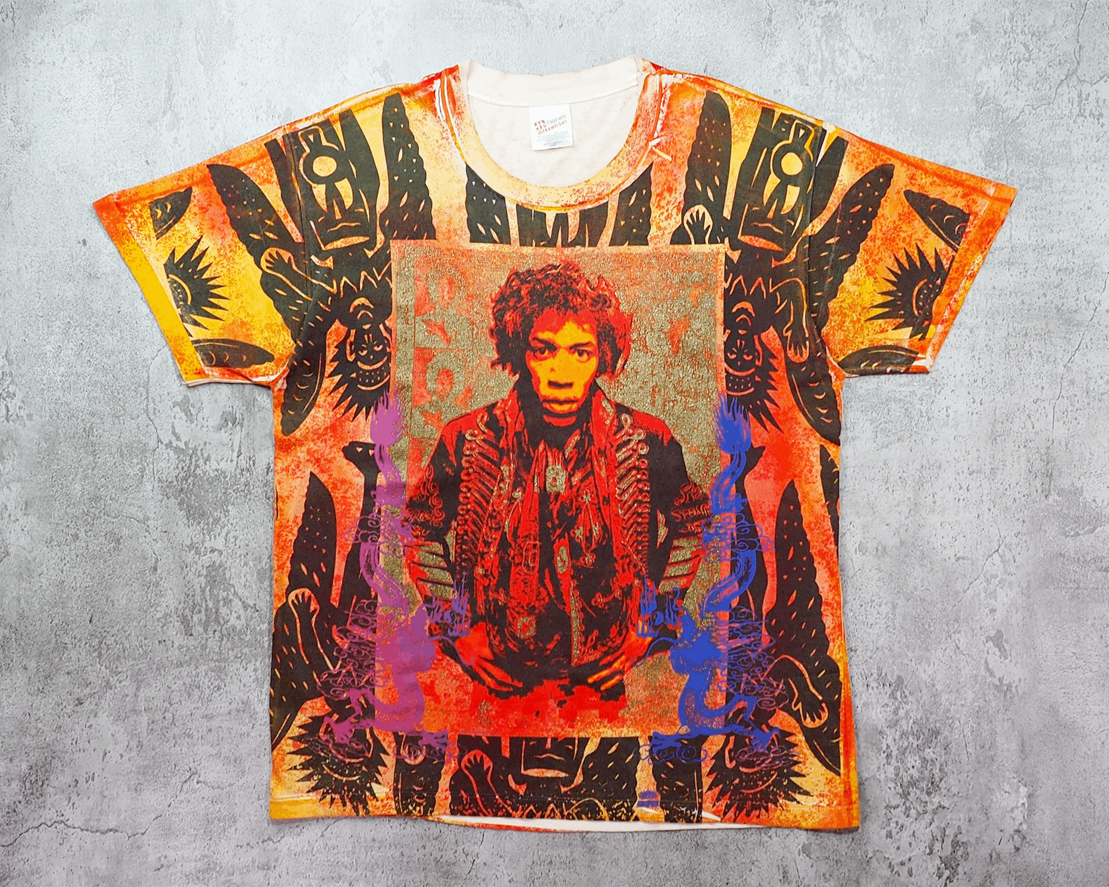 Vintage Vintage 1994 Jimi Hendrix Heaven Smiles AOP Shirt L Size US L / EU 52-54 / 3 - 1 Thumbnail