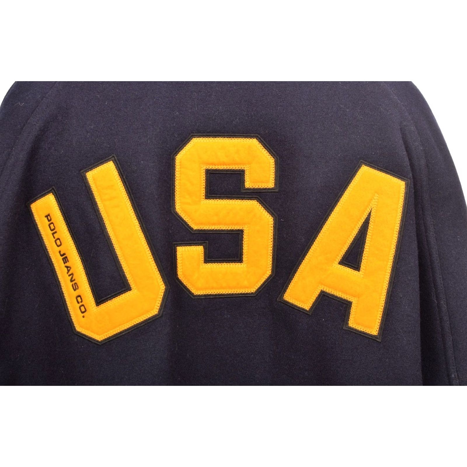 Polo Ralph Lauren VINTAGE Polo Jeans Co Wool Blend Varsity Jacket XXL Blue Mens Jacket Size US XXL / EU 58 / 5 - 6 Thumbnail