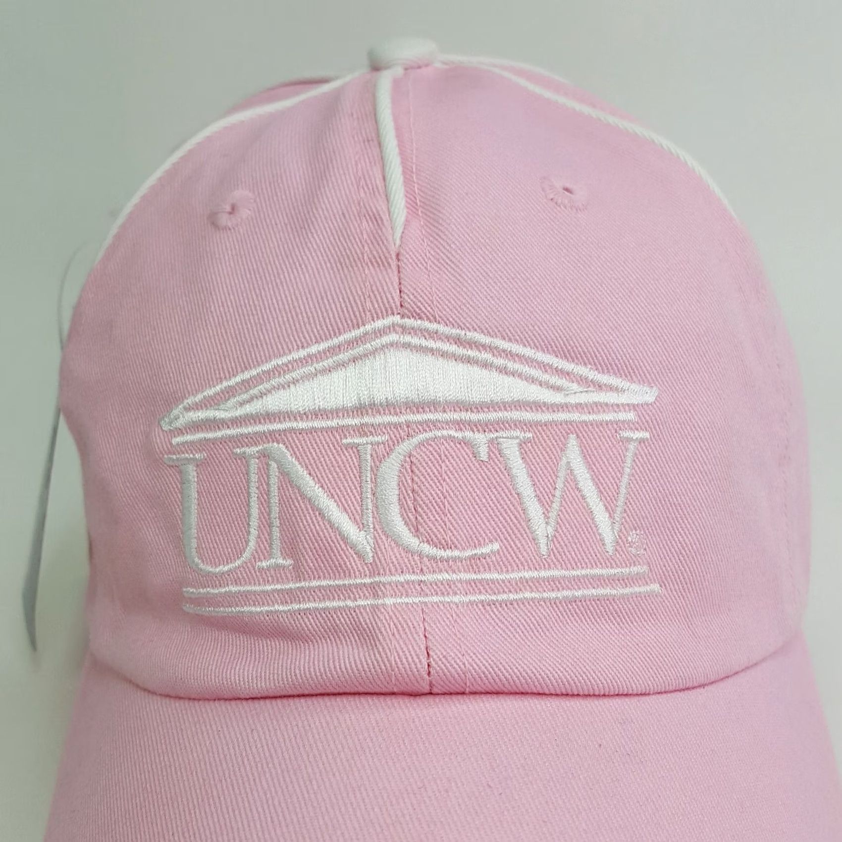 Pinko VINTAGE UNCW University Of Wilmington Women's Pink Adjustable Hat Baseball Cap College Hat Womens Pink Uncw University 90s Retro Size ONE SIZE - 4 Thumbnail