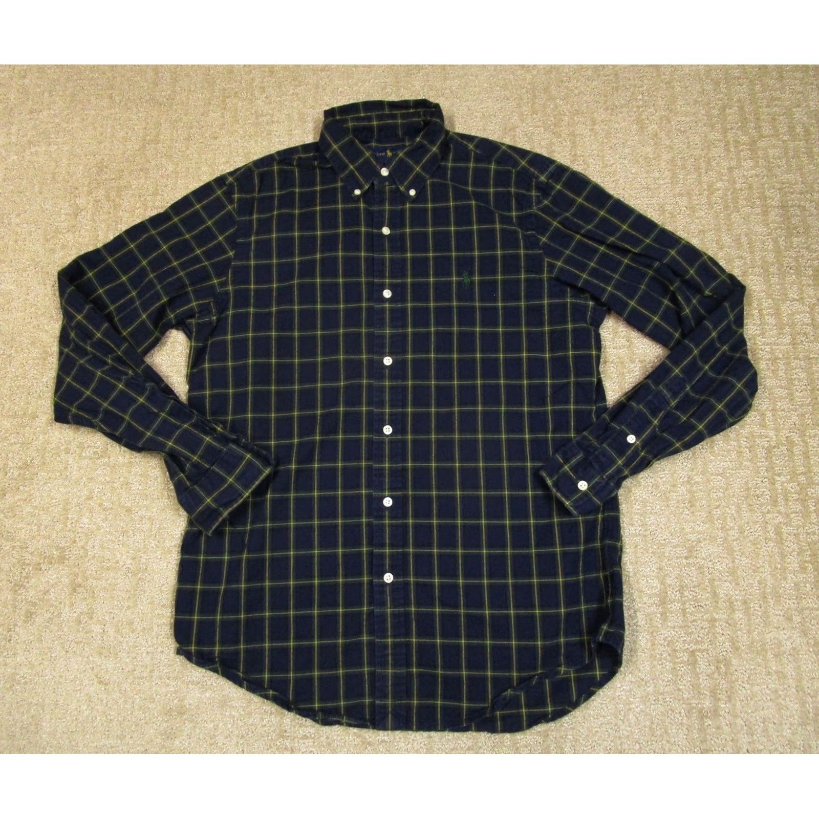 Ralph Lauren Ralph Lauren Shirt Men Medium Blue Check Long Sleeve Button Up Casual Preppy Size US M / EU 48-50 / 2 - 2 Thumbnail