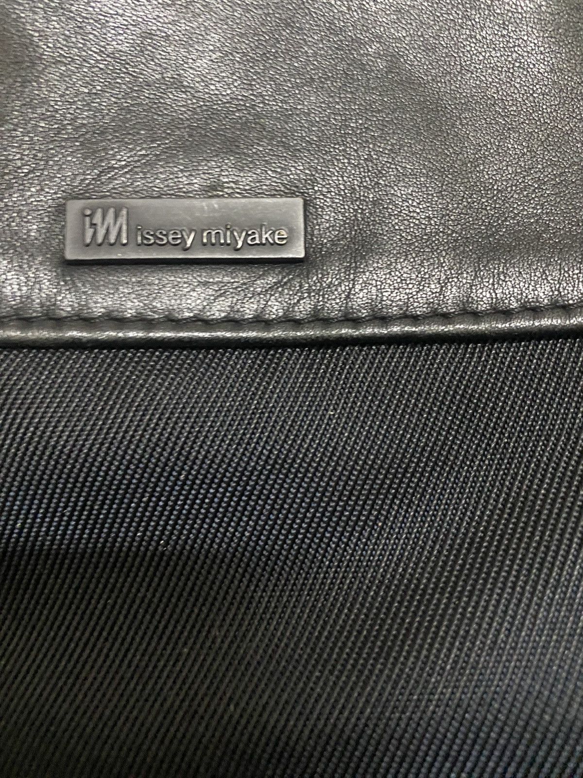 Issey Miyake Issey Miyake Leather/canvas Black Tote Bag Size ONE SIZE - 5 Thumbnail