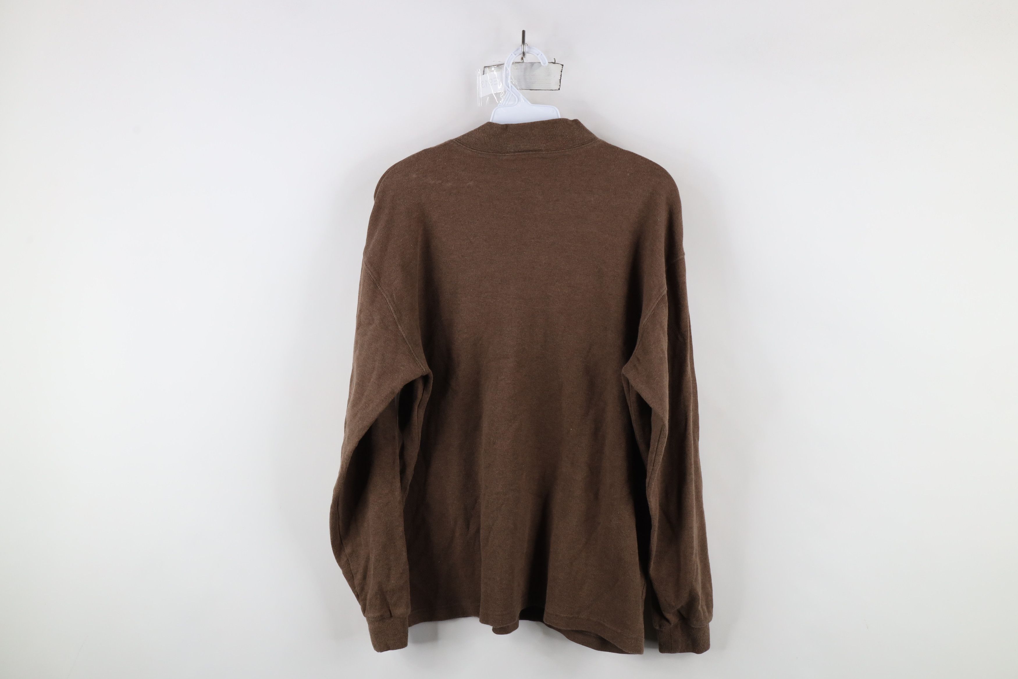 Vintage Vintage 90s Streetwear Blank Mock Neck Long Sleeve T-Shirt Size US M / EU 48-50 / 2 - 9 Thumbnail