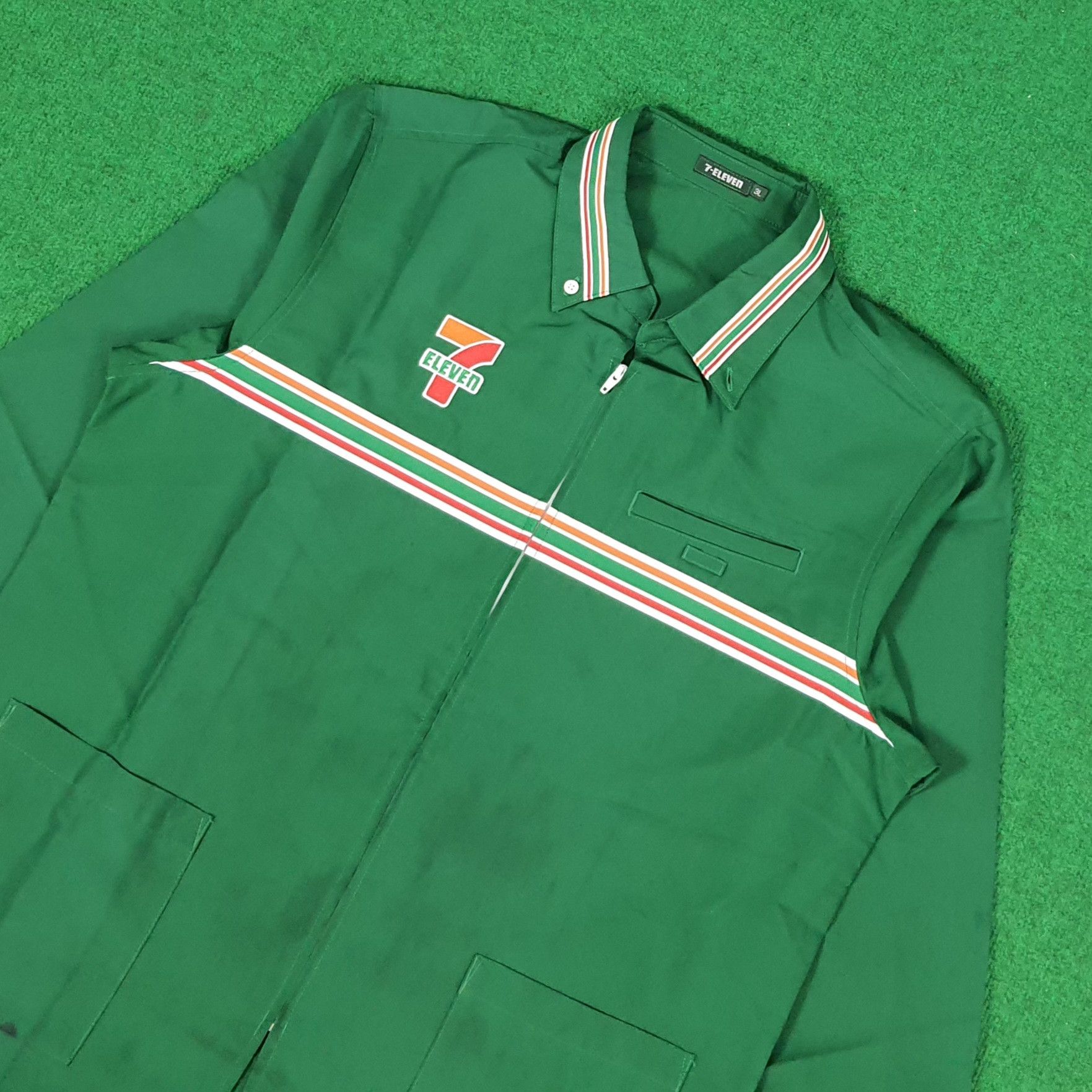 Japanese Brand × Vintage Vintage 7 Eleven Japanese Brand Staff Uniform Jacket Size US L / EU 52-54 / 3 - 2 Thumbnail