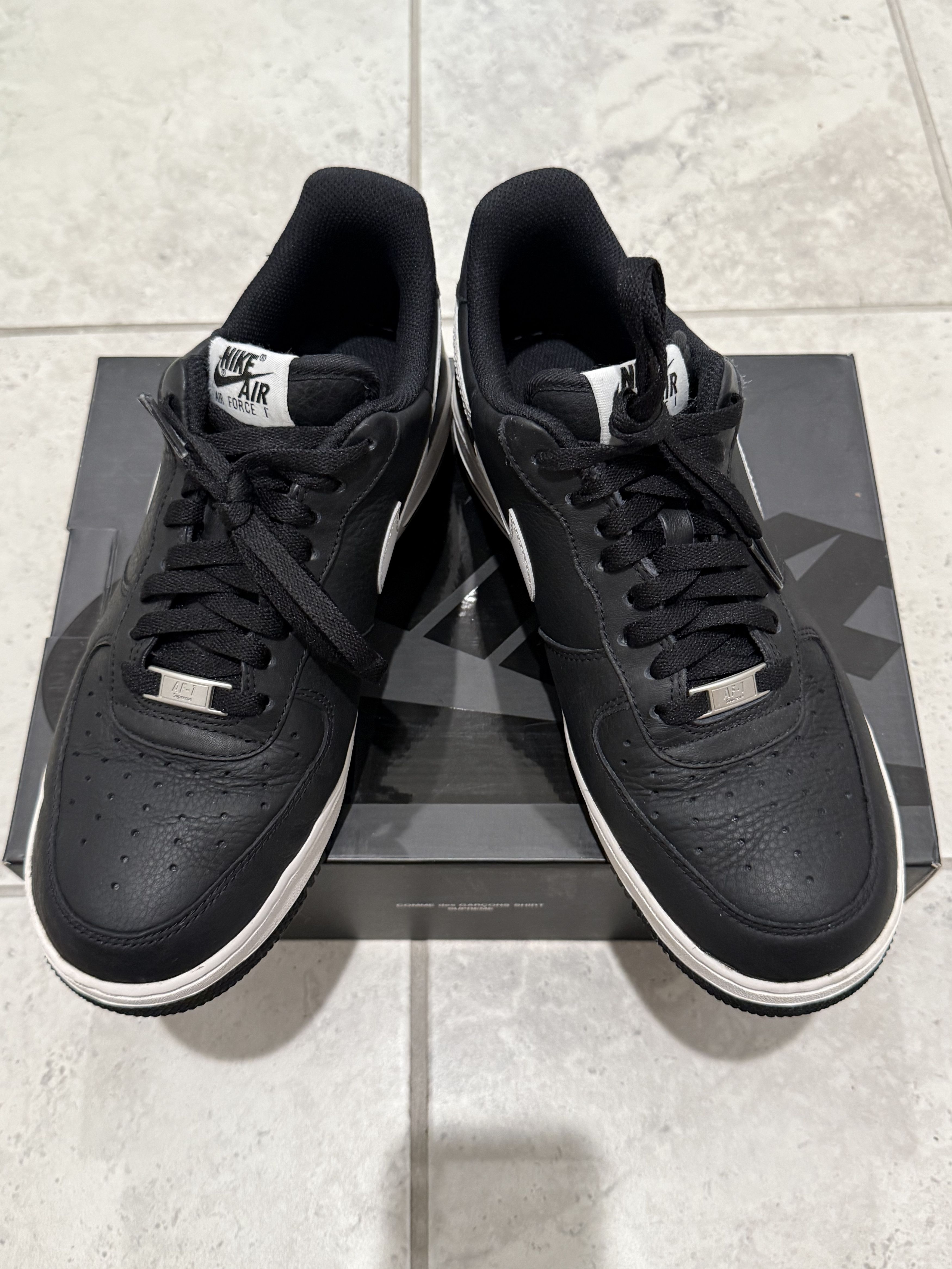 Comme des Garcons SHIRT × Nike × Supreme Air Force 1 Supreme x Comme des Garçons Shirt AR7623-001 Size US 9.5 / EU 42-43 - 1 Thumbnail