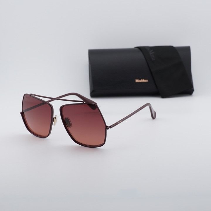 Max Mara Max Mara ELSAPETITE MM0102 69F Sunglasses Bordeaux Butterfly Size ONE SIZE - 1 Thumbnail