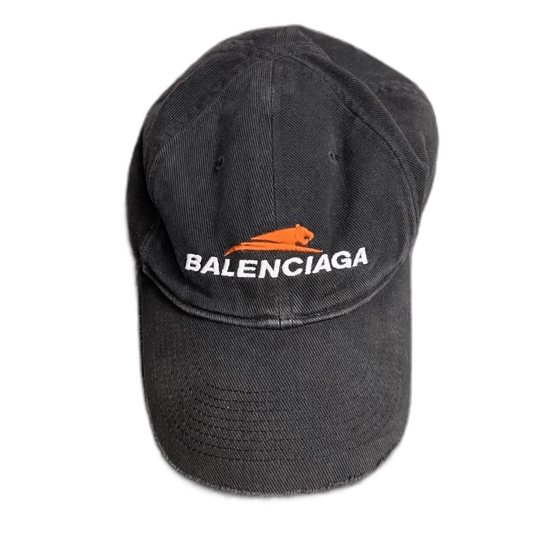 Balenciaga Balenciaga Black Letter Embroidered Baseball Cap-2506 Size ONE SIZE - 1 Thumbnail