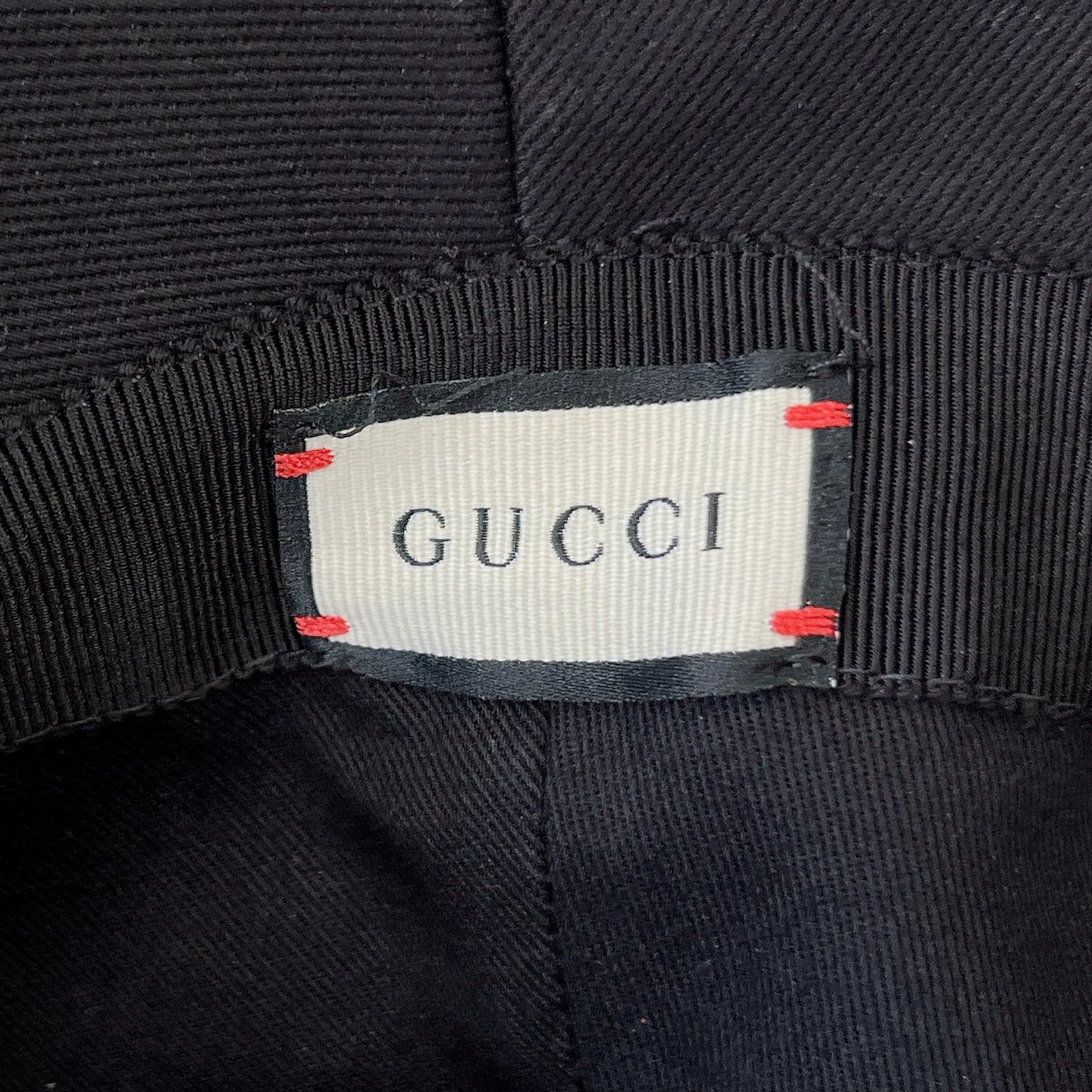 Gucci Gucci Black Bucket Hat M (58) Size ONE SIZE - 7 Thumbnail
