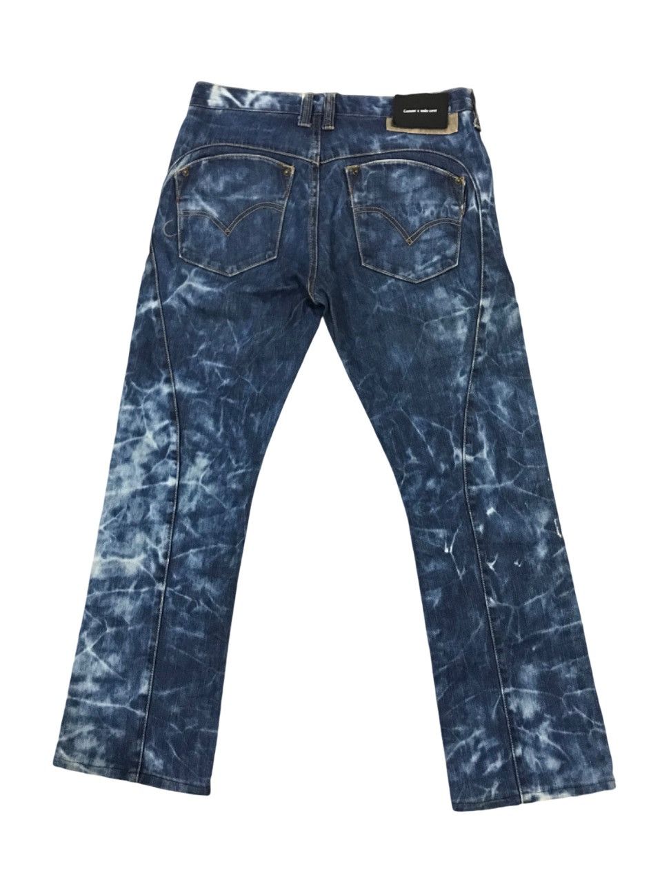 Undercover Japanese Costume x Undercover AcidWash Navy Blue Denim Pants Size US 33 - 2 Thumbnail
