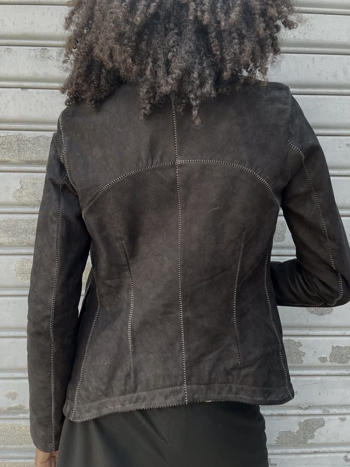 10sei0otto 10sei0otto Scar Stitch Cow Leather Avant-Garde Jacket Size XS / US 0-2 / IT 36-38 - 3 Thumbnail