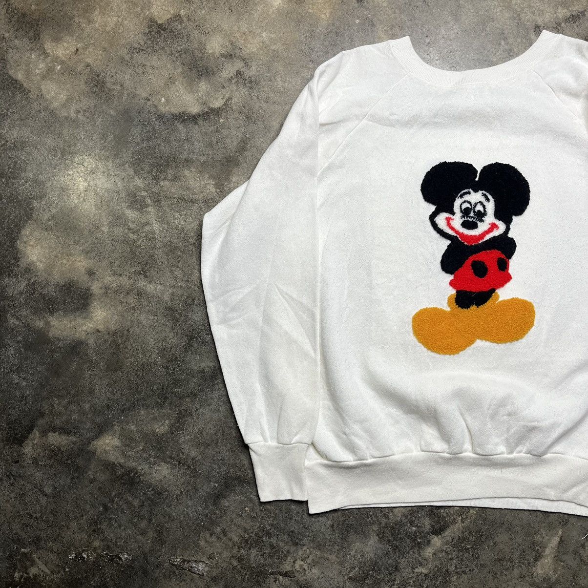 Vintage vintage 70s 80s mickey mouse creepy sweatshirt Size US L / EU 52-54 / 3 - 2 Thumbnail
