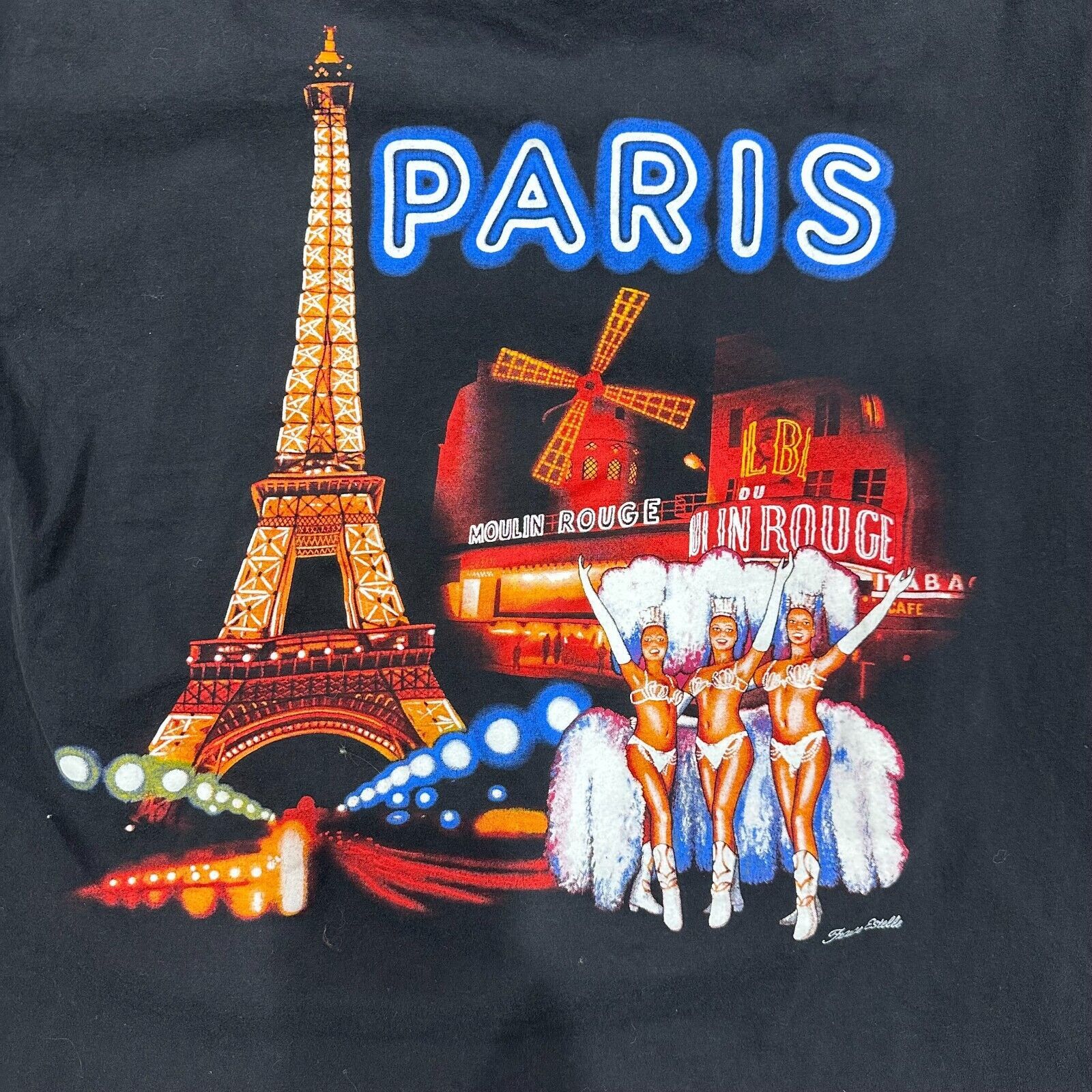 Other Vtg Paris Graphic Shirt Black Mens XL Streetwear Y2K Fashion Size US XL / EU 56 / 4 - 2 Thumbnail