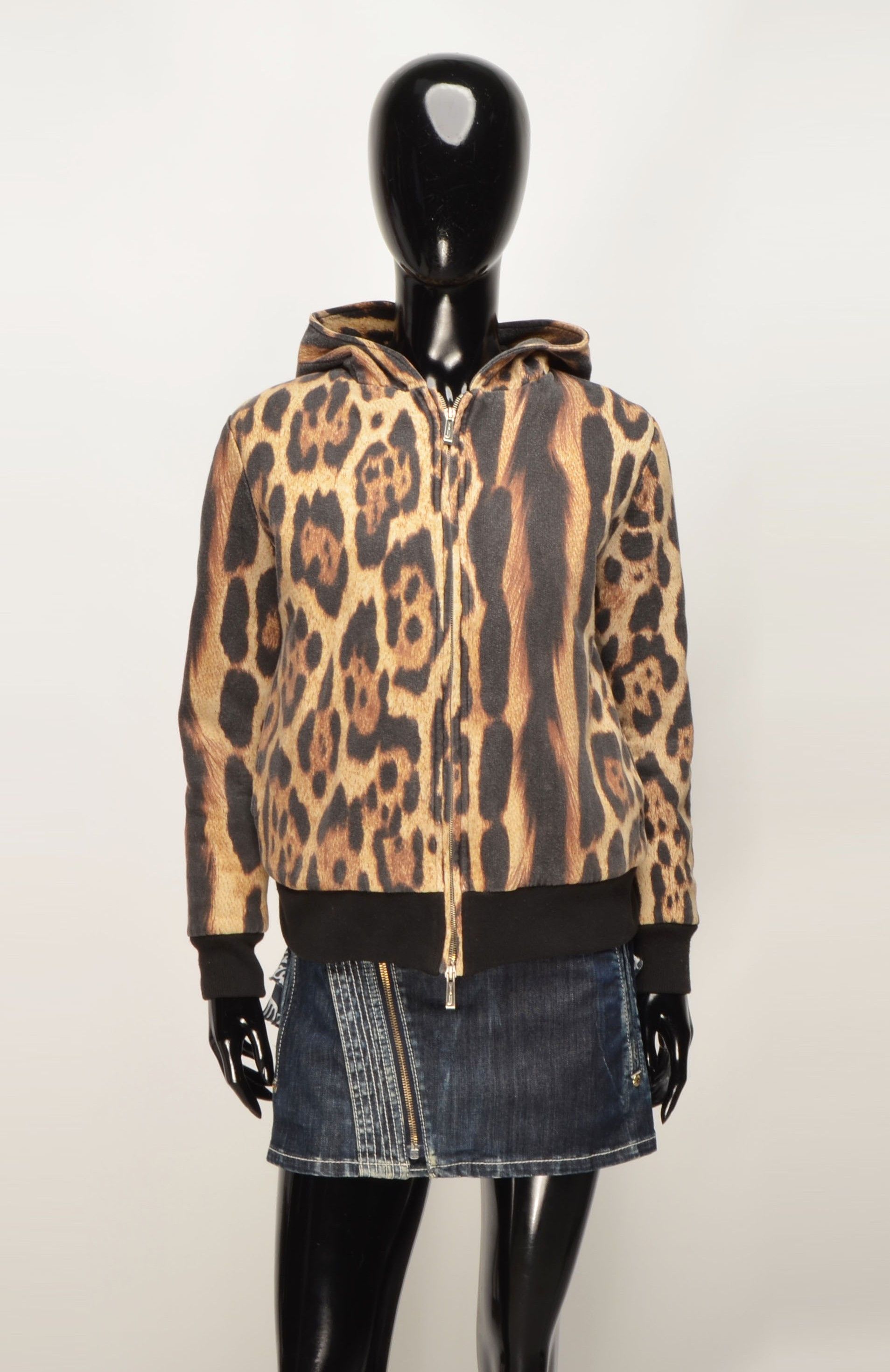 Just Cavalli Vintage Just Cavalli Y2K Leopard Iconic Long Sleeve Hoodie Size XXS / US 00 / IT 34 - 9 Thumbnail