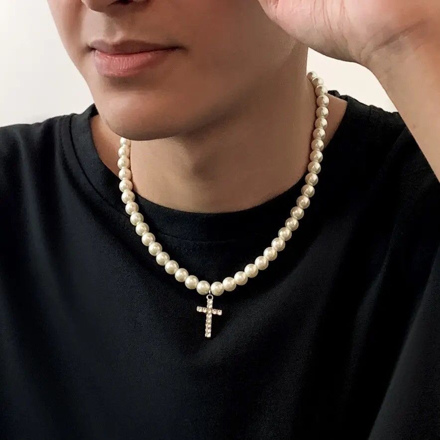 Other l Rhinestone Cross Jesus Pendant Choker Necklace Size ONE SIZE - 2 Thumbnail