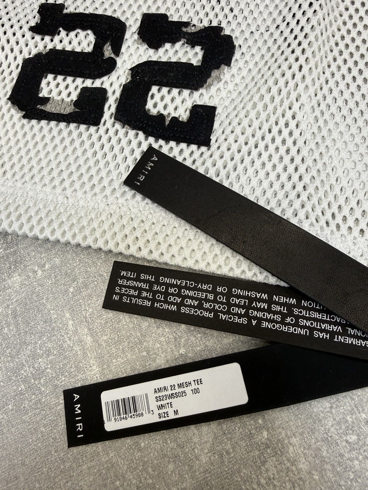 Amiri Amiri Cropped Mesh 22 Tee White. size M. Bnwt. RRP £425.00 Size M / US 6-8 / IT 42-44 - 5 Thumbnail