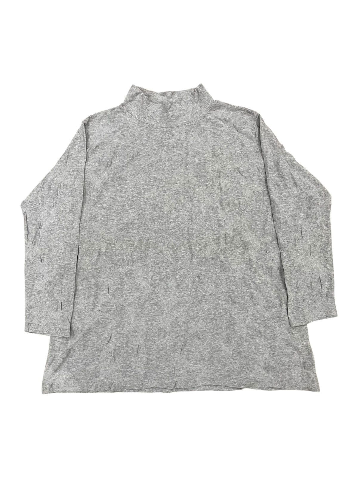Issey Miyake Plantation Long Sleeve Textured Polca
