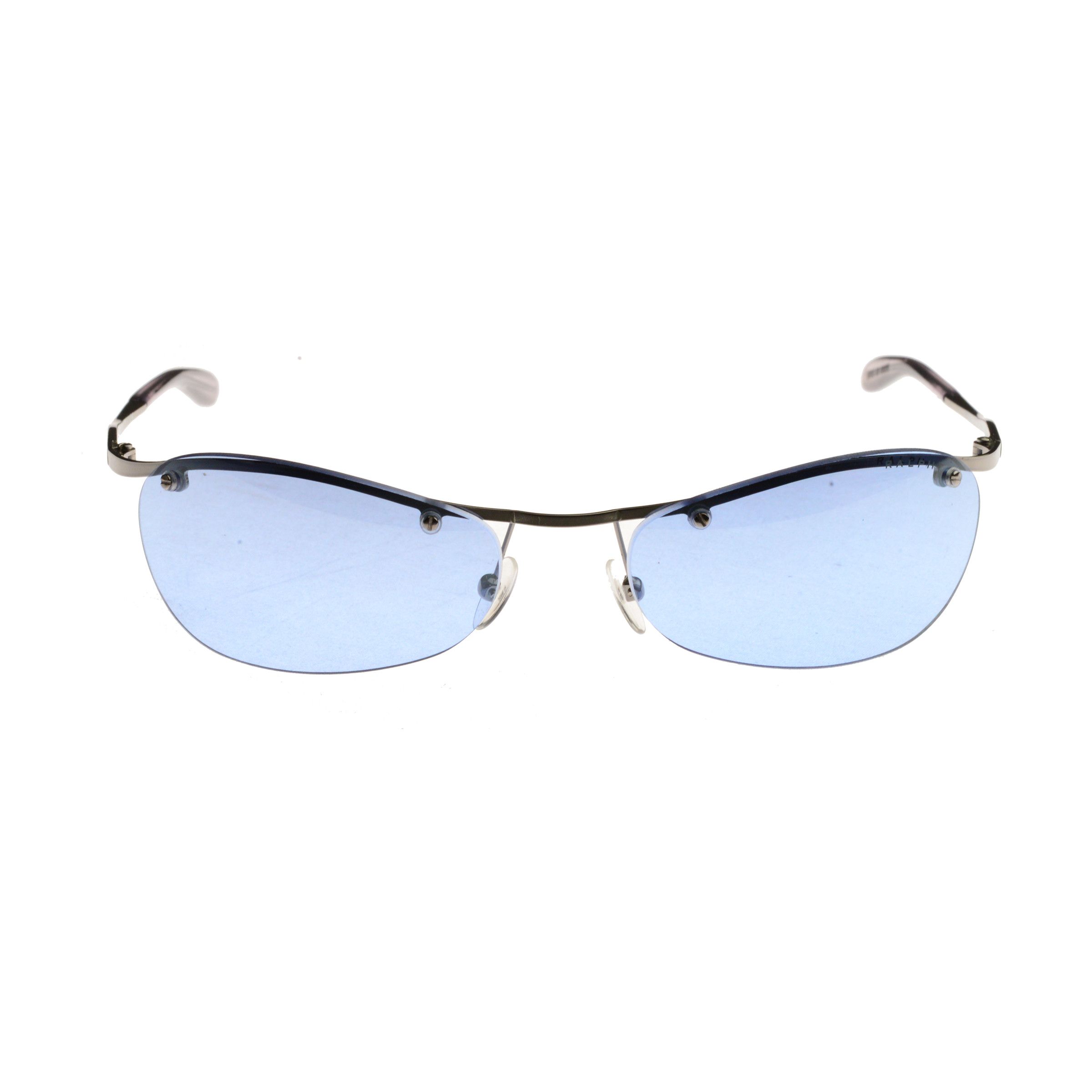 Ralph Lauren '90s Transparent Blue Rimless Sunglasses