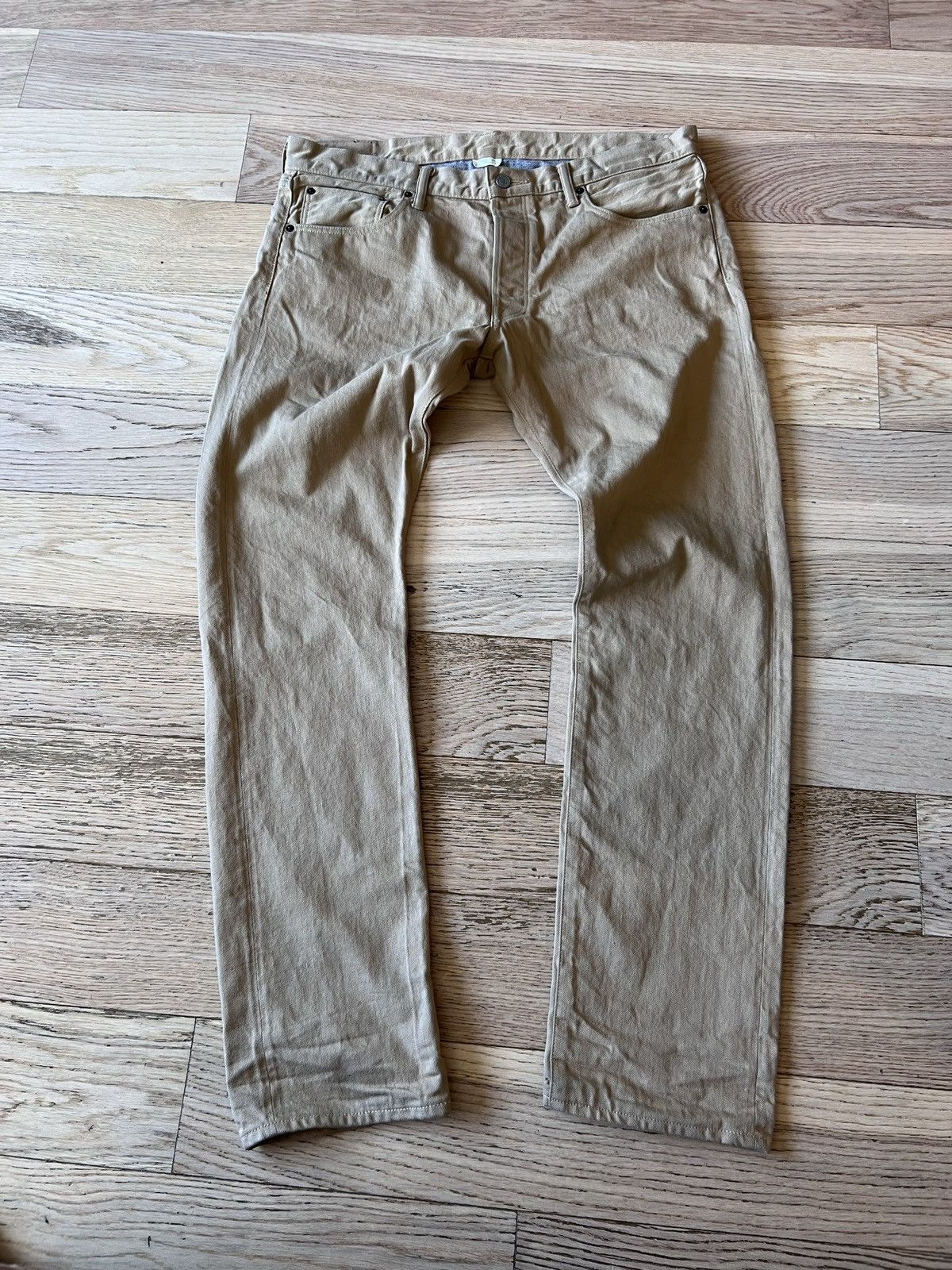 Fabric Brand & Co. × Japanese Brand × Vintage Vintage Fabric Brand & Co Selvidge Slim Fit Panta Japan Size US 38 / EU 54 - 3 Thumbnail