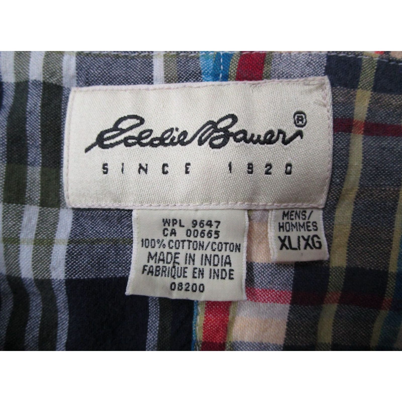 Eddie Bauer VINTAGE Eddie Bauer Shirt Men XL Blue Plaid Short Sleeve Button-Up Casual & Dressy Size US XL / EU 56 / 4 - 3 Thumbnail