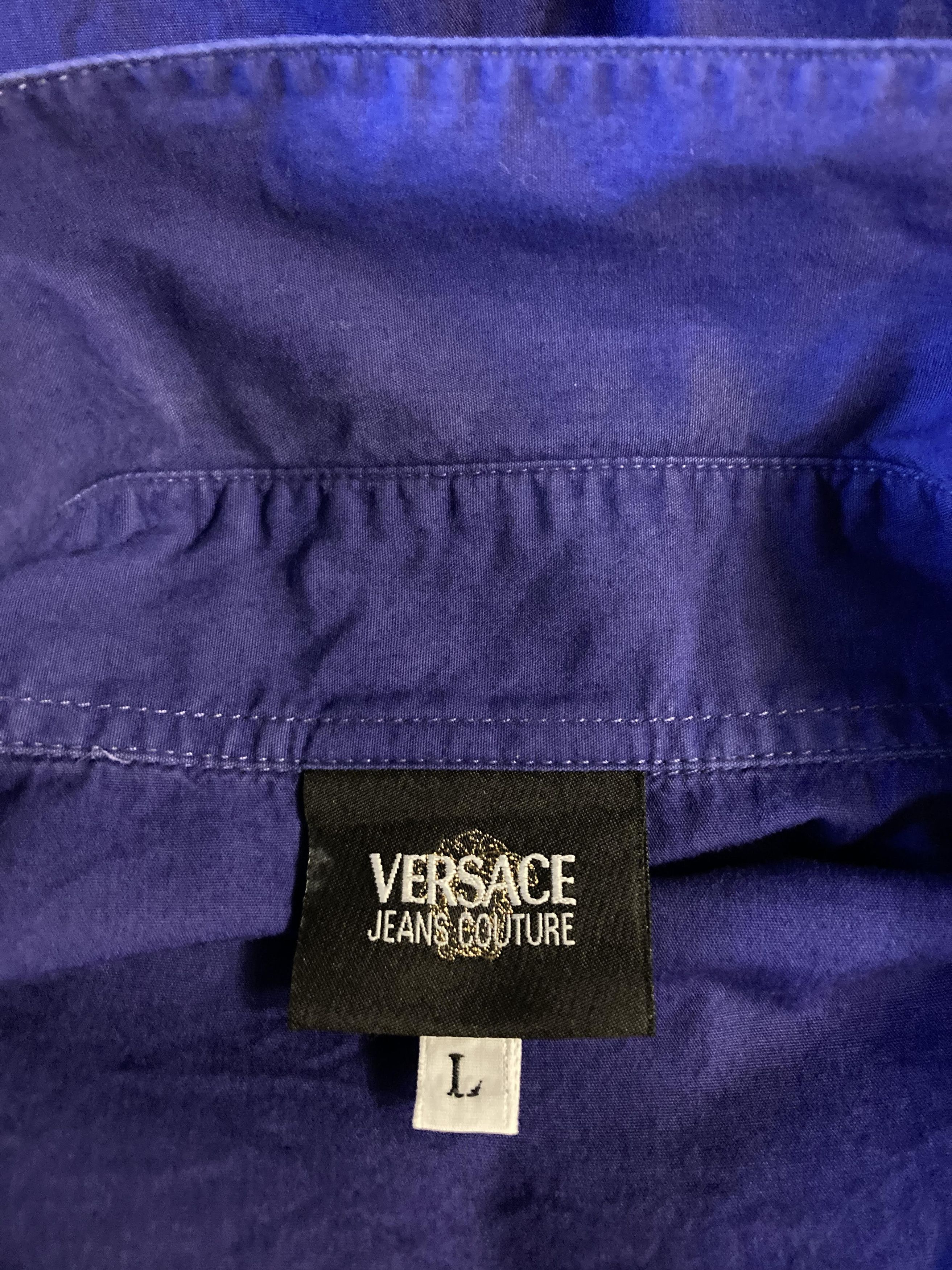 Versace Vintage Versace Jeans Couture Medusa Logo Shirt Size US L / EU 52-54 / 3 - 4 Thumbnail
