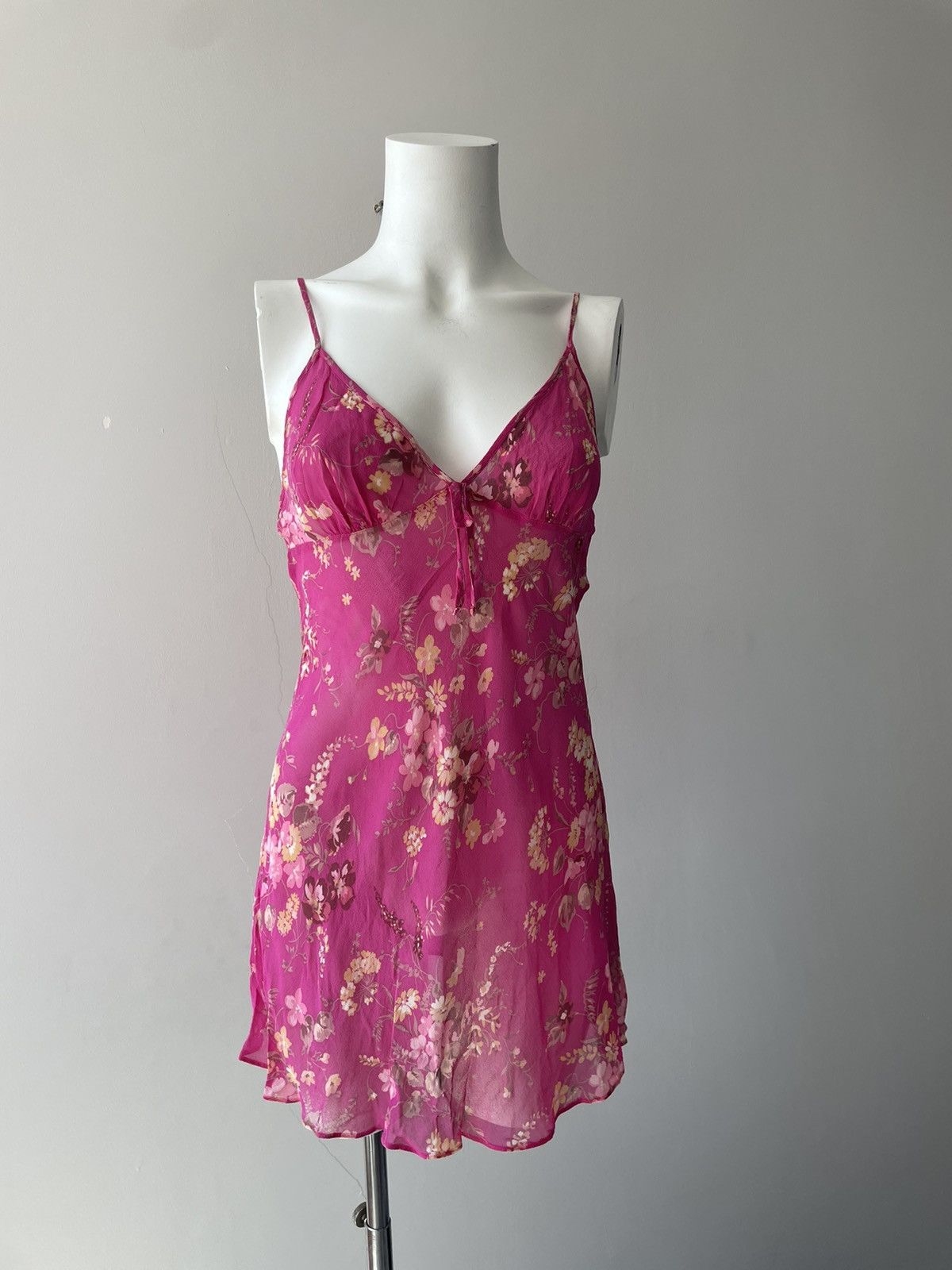 Vintage y2k silk dress Size L / US 10 / IT 46 - 5 Thumbnail