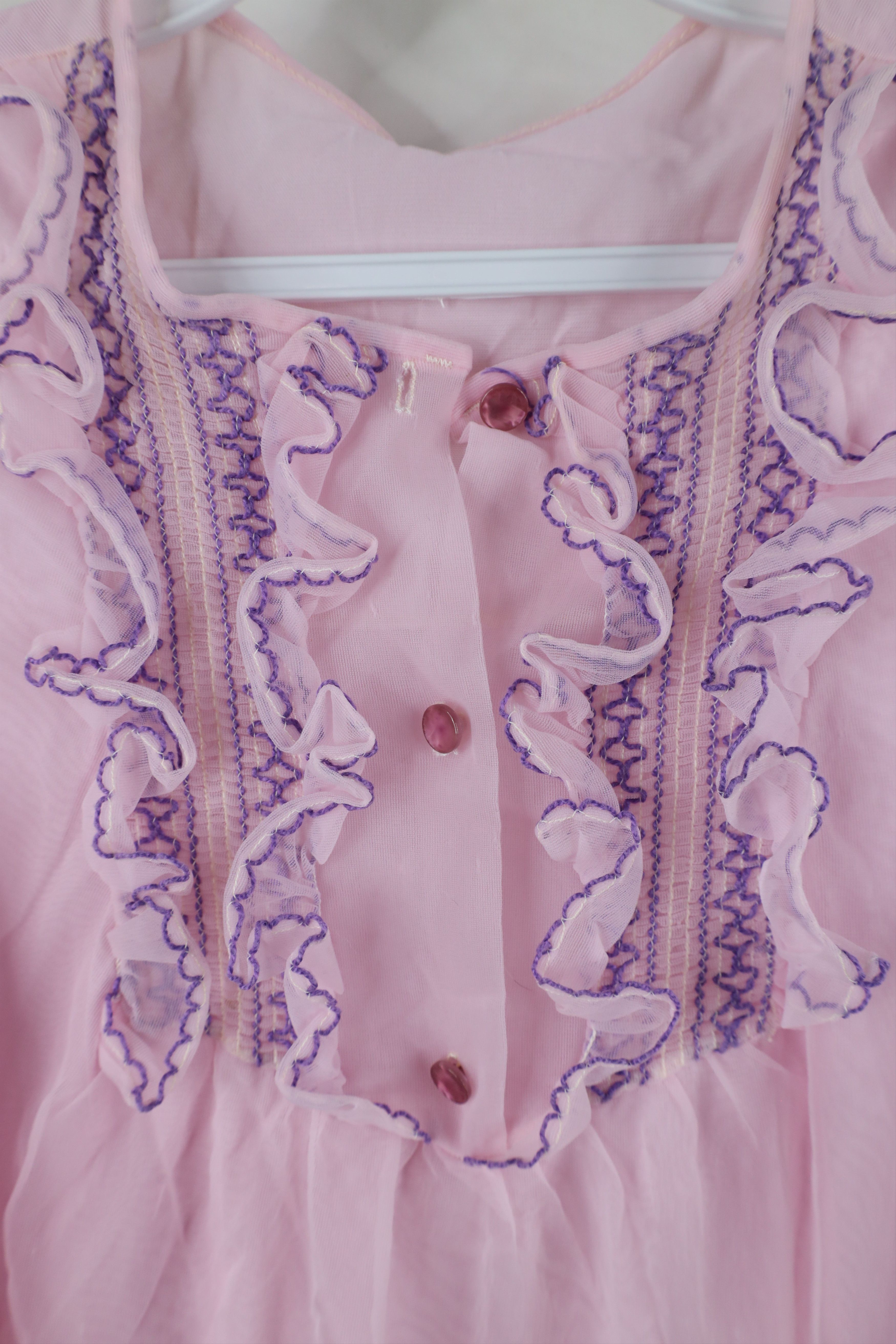 Vintage Vintage 60s 70s Fairy Princess Sleeveless Night Shirt Size M / US 6-8 / IT 42-44 - 5 Thumbnail