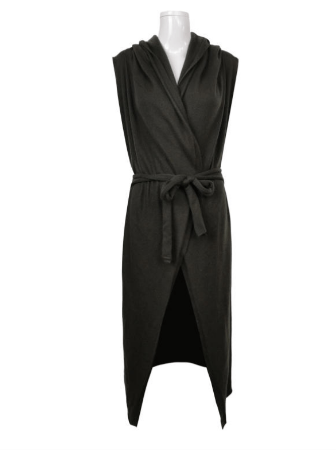 Rick Owens Rick Owens Black Sleeveless Hooded Wrap Dress Size M / US 6-8 / IT 42-44 - 1 Thumbnail