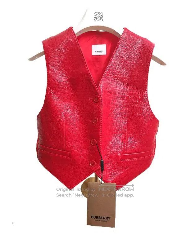 Burberry Burberry Red Jacket for Women - XS Size. Size XS / US 0-2 / IT 36-38 - 1 Thumbnail
