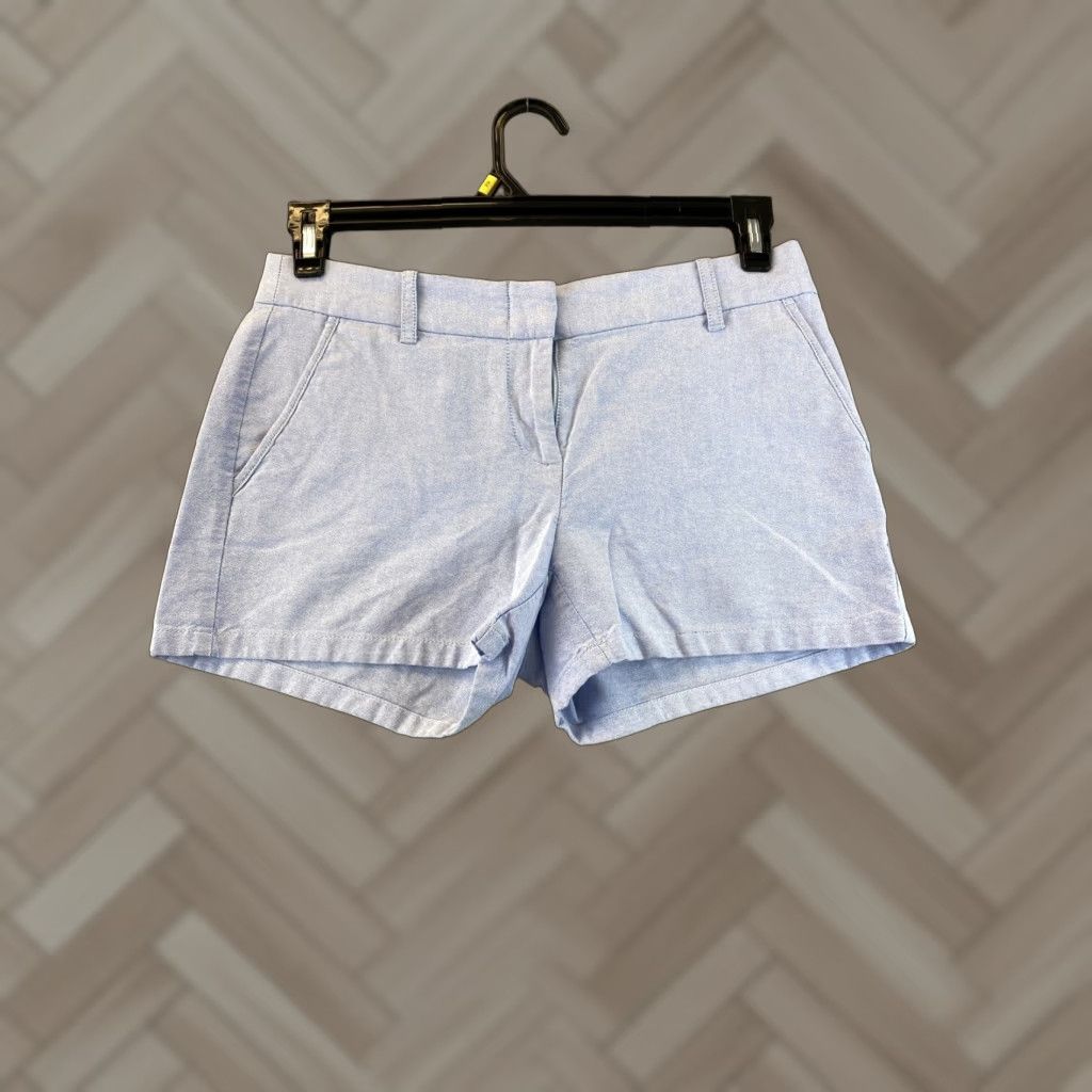 J.Crew J.Crew Chino City Shorts Women’s Size 2 Blue Flat Front Size 26" / US 2 / IT 38 - 1 Thumbnail