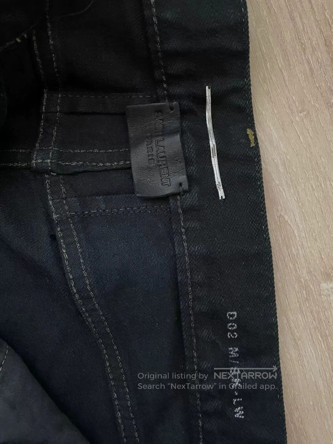 Saint Laurent Paris Saint Laurent Distressed Denim Jeans. Size US 30 / EU 46 - 2 Thumbnail
