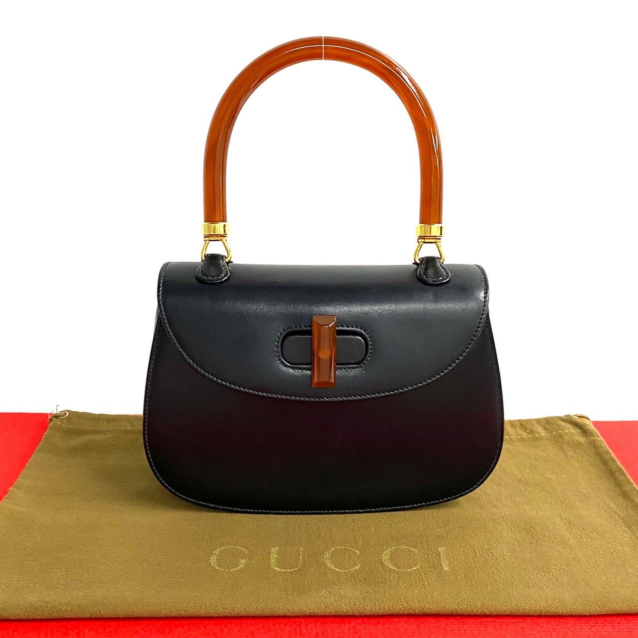 Gucci Gucci Gucci Leather Handbag Leather Handbag DUTY FREE for USA Size ONE SIZE - 1 Thumbnail
