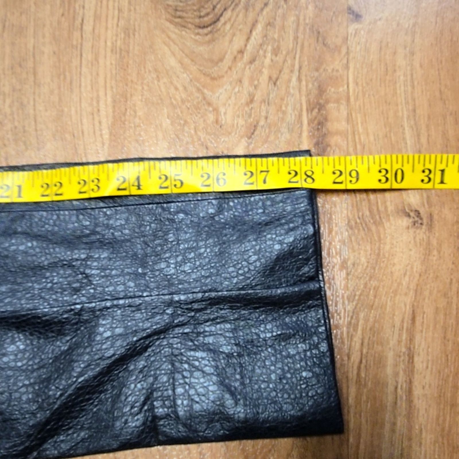 Vintage Vintage Omanti New York Genuine Leather Pants Black 12 90s Size 34" / US 12 / IT 48 - 14 Thumbnail