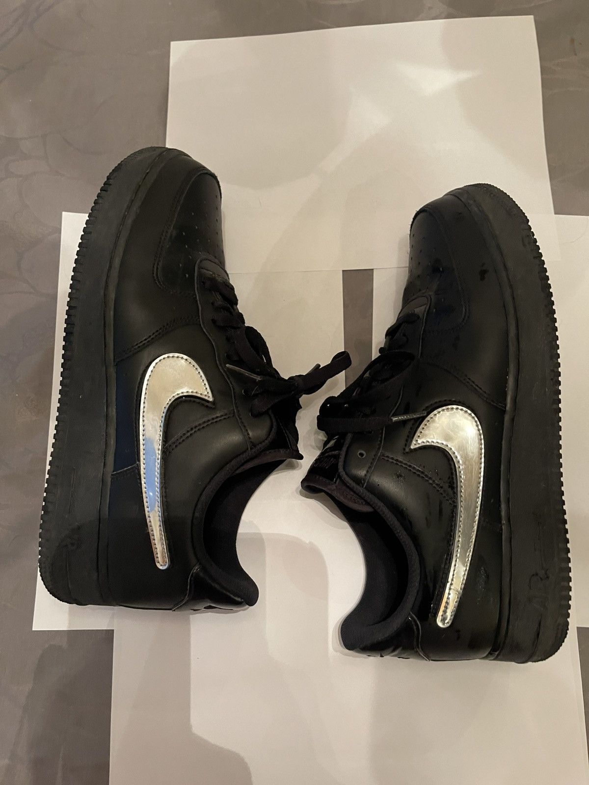 Nike Airforce 1 removable swoosh Size US 10 / EU 43 - 3 Thumbnail