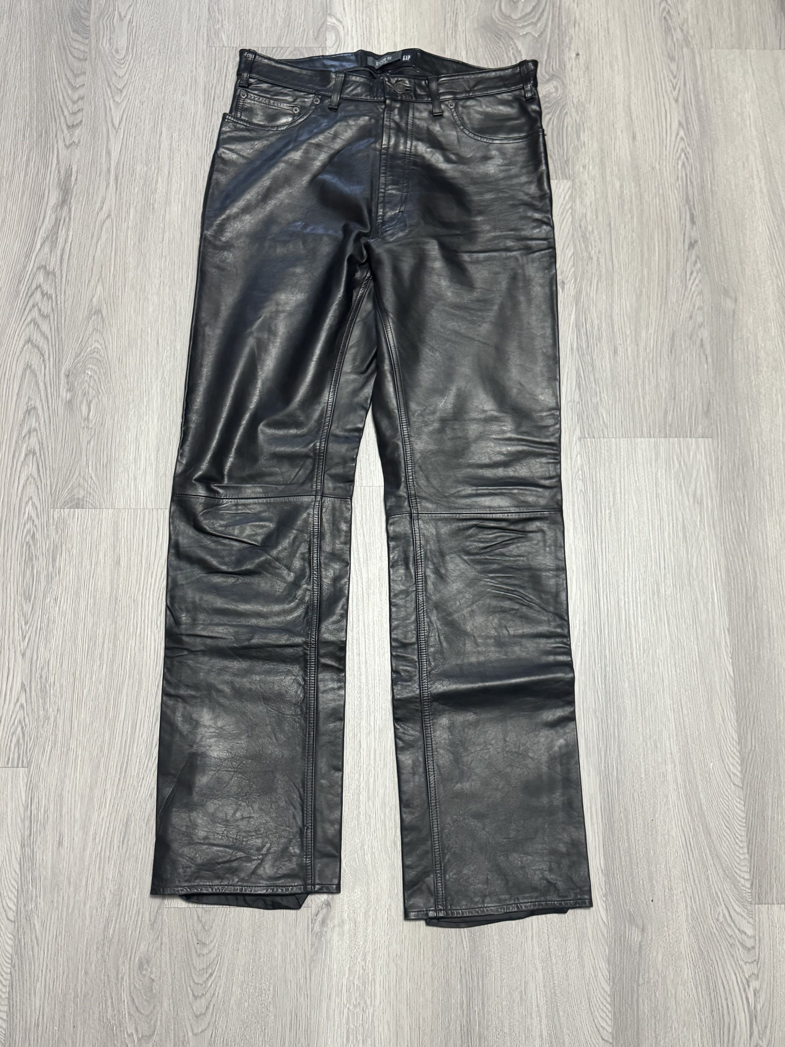 Gap Vintage Gap - Leather Pants Size US 36 / EU 52 - 1 Thumbnail