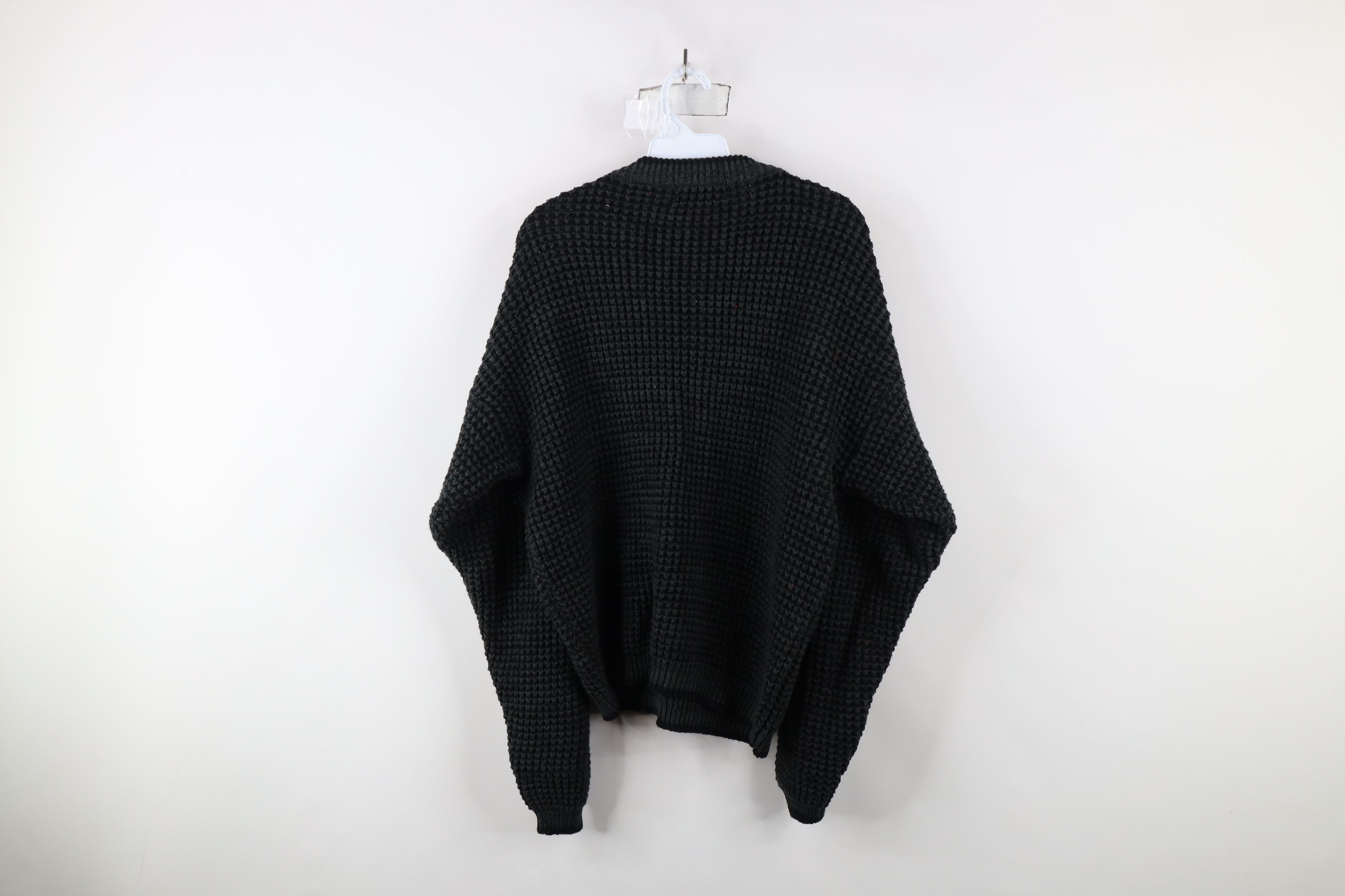 Vintage Vintage 90s Streetwear Textured Ribbed Knit Crewneck Sweater Size US L / EU 52-54 / 3 - 5 Thumbnail