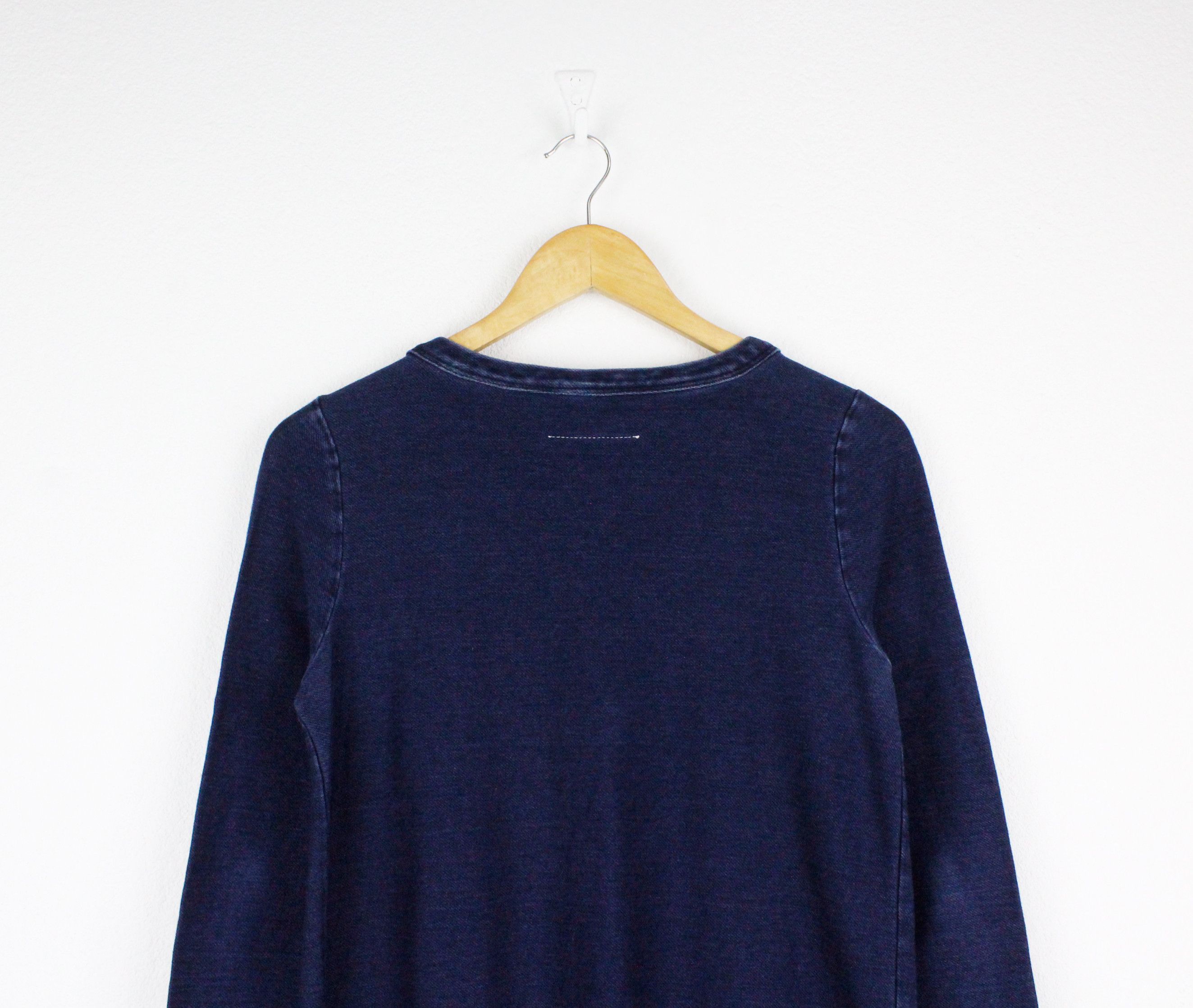 Maison Margiela MM6 Maison Margiela Indigo Cotton Knit Dress Top Size S / US 4 / IT 40 - 8 Thumbnail