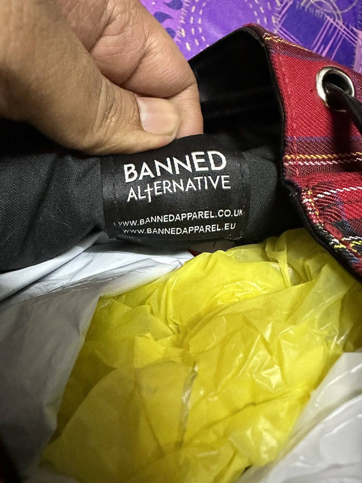 Punk and Yo Banned yami tartan bagpack Size ONE SIZE - 5 Thumbnail