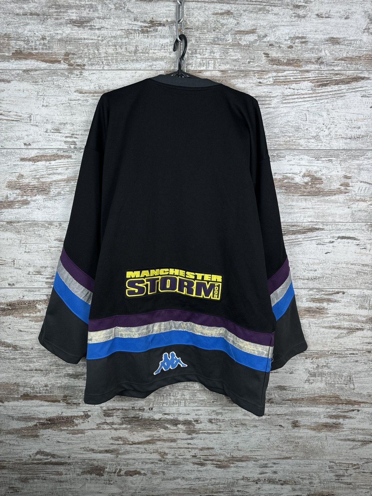 Kappa Mens Vintage Kappa Manchester Storm hockey jersey sweatshirt Size US L / EU 52-54 / 3 - 13 Thumbnail