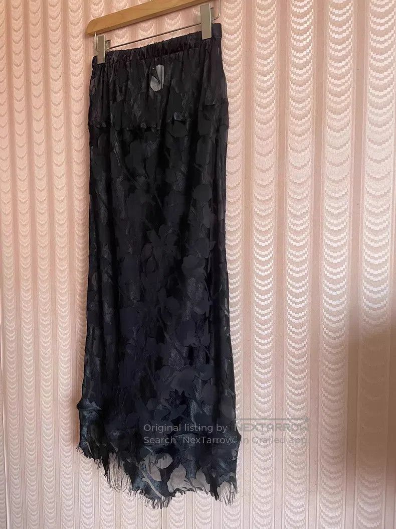 Comme des Garcons Comme Des Garcons size S Black See-through Long Skirt Size 23" - 2 Thumbnail