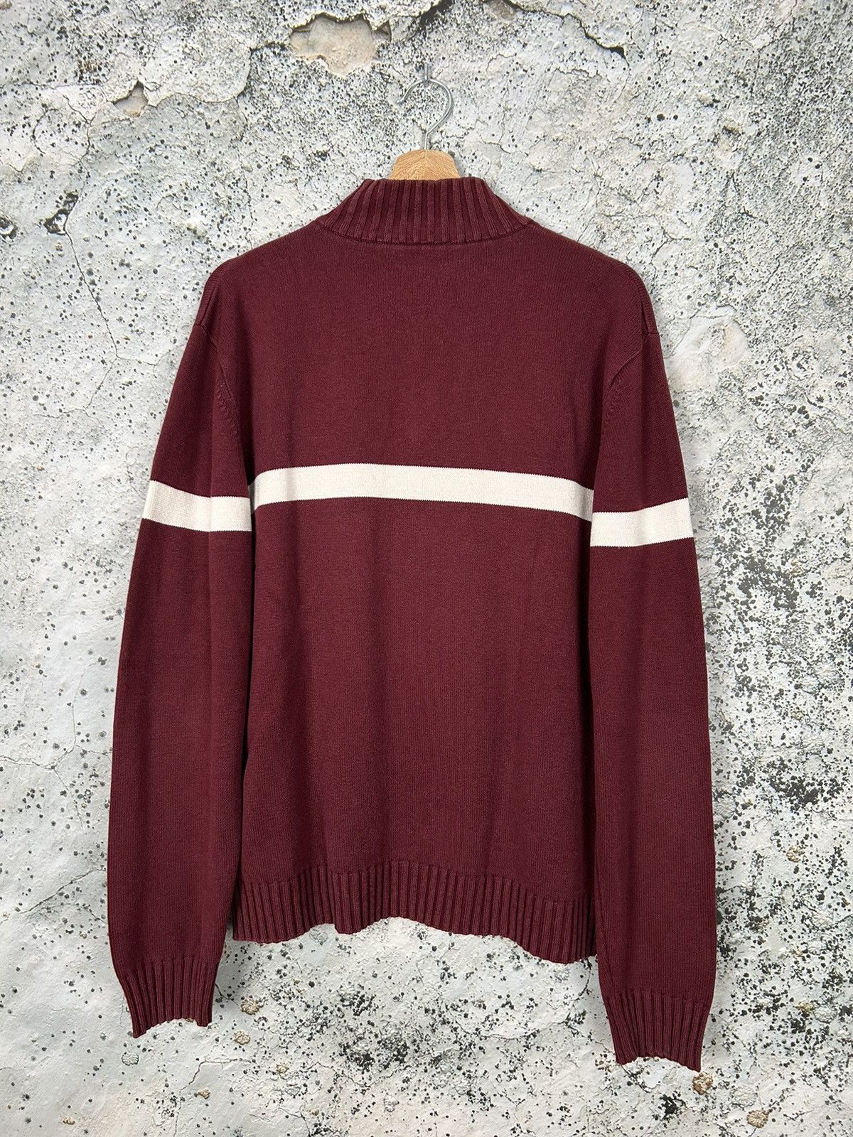 Lacoste Vintage Lacoste Half Zip Sweater 90s Center Logo Size US XL / EU 56 / 4 - 4 Thumbnail