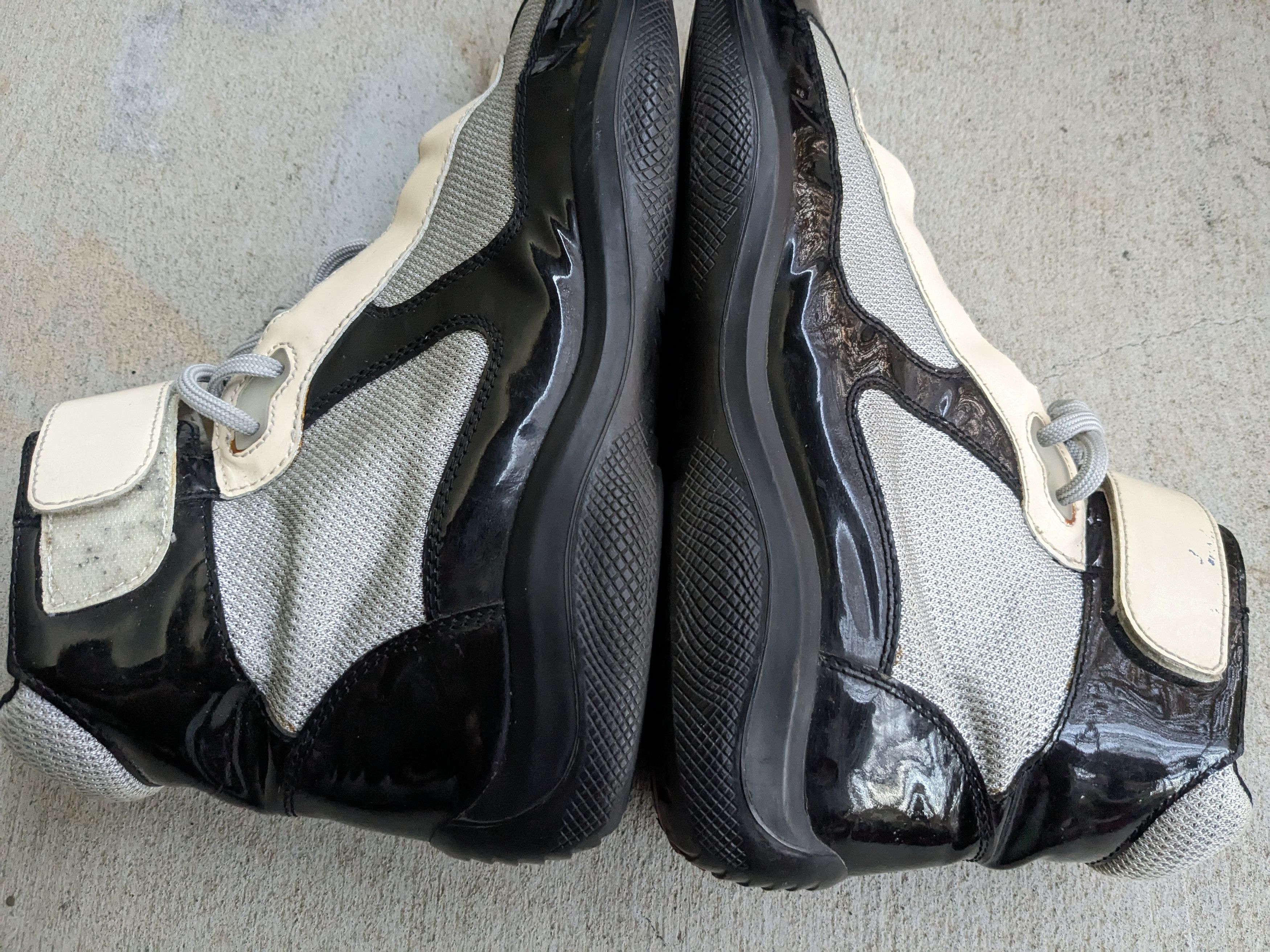 Prada Prada Sneakers Black White Patent Leather 9 High Tops Size US 9 / EU 42 - 12 Thumbnail
