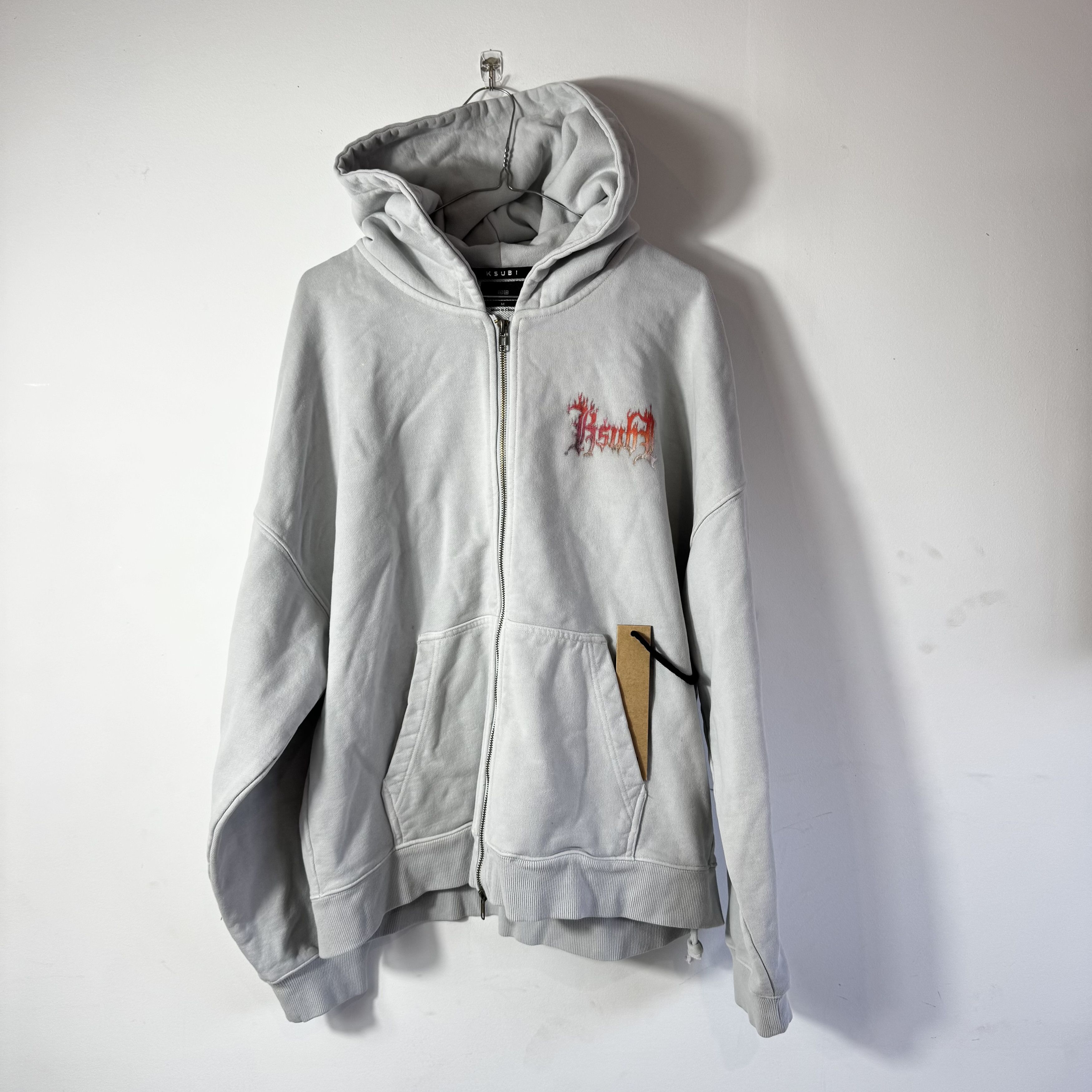 Ksubi ⚠️ Ksubi-New Never Worn-Baggy Fuego Zip Hoodie Gray