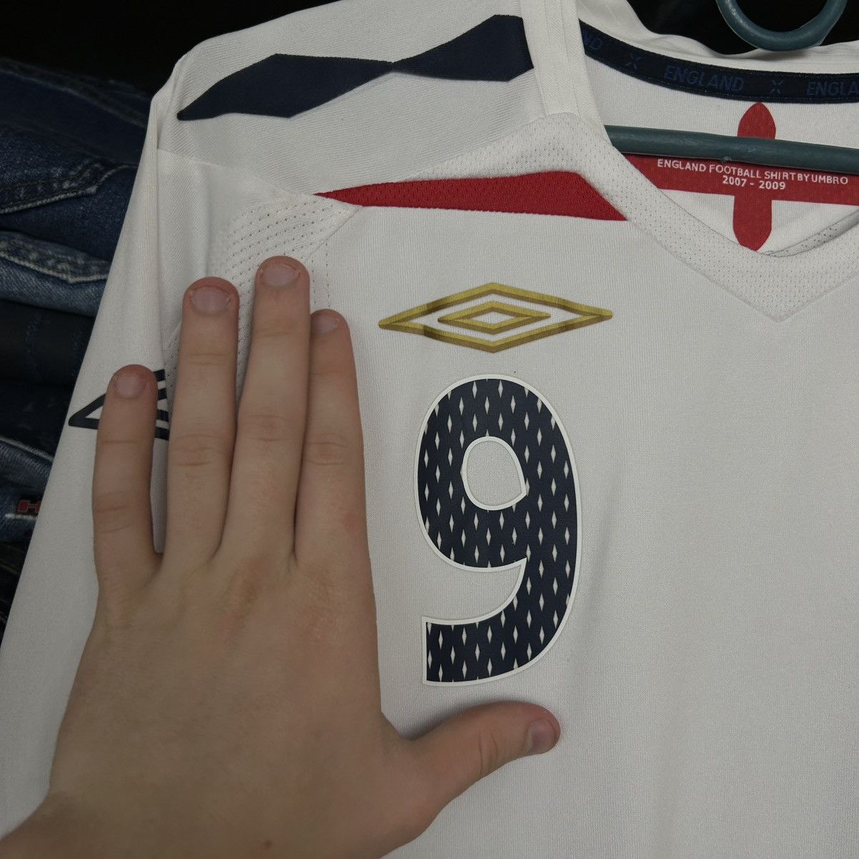 Umbro Vintage Umbro England Rooney 9 soccer jersey Size US S / EU 44-46 / 1 - 4 Thumbnail