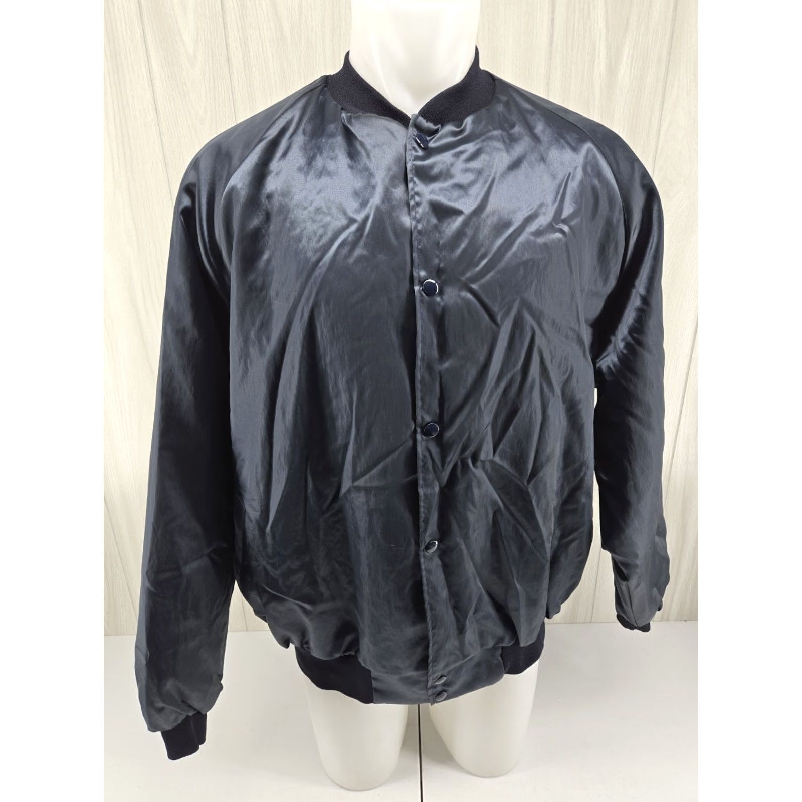 Vintage VINTAGE UAW Satin Jacket Local 1413 Huntsville AL 2XL Blue Embroidered Logo Westark Bomber Jacket Mens Size US XXL / EU 58 / 5 - 3 Thumbnail