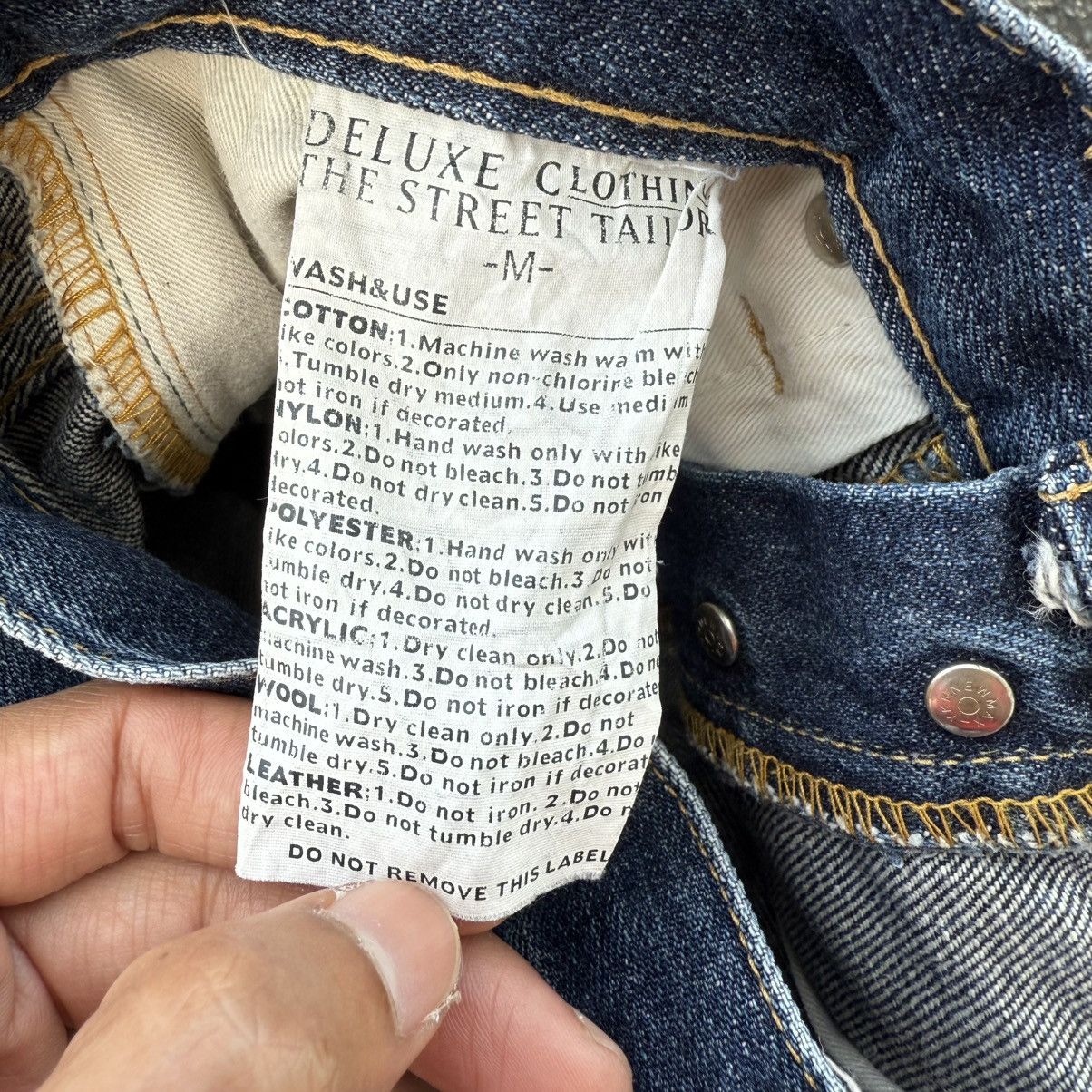 Deluxeware VINTAGE DULEXE CLOTHING FADED JEAN DENIM PANTS Size US 31 - 16 Thumbnail