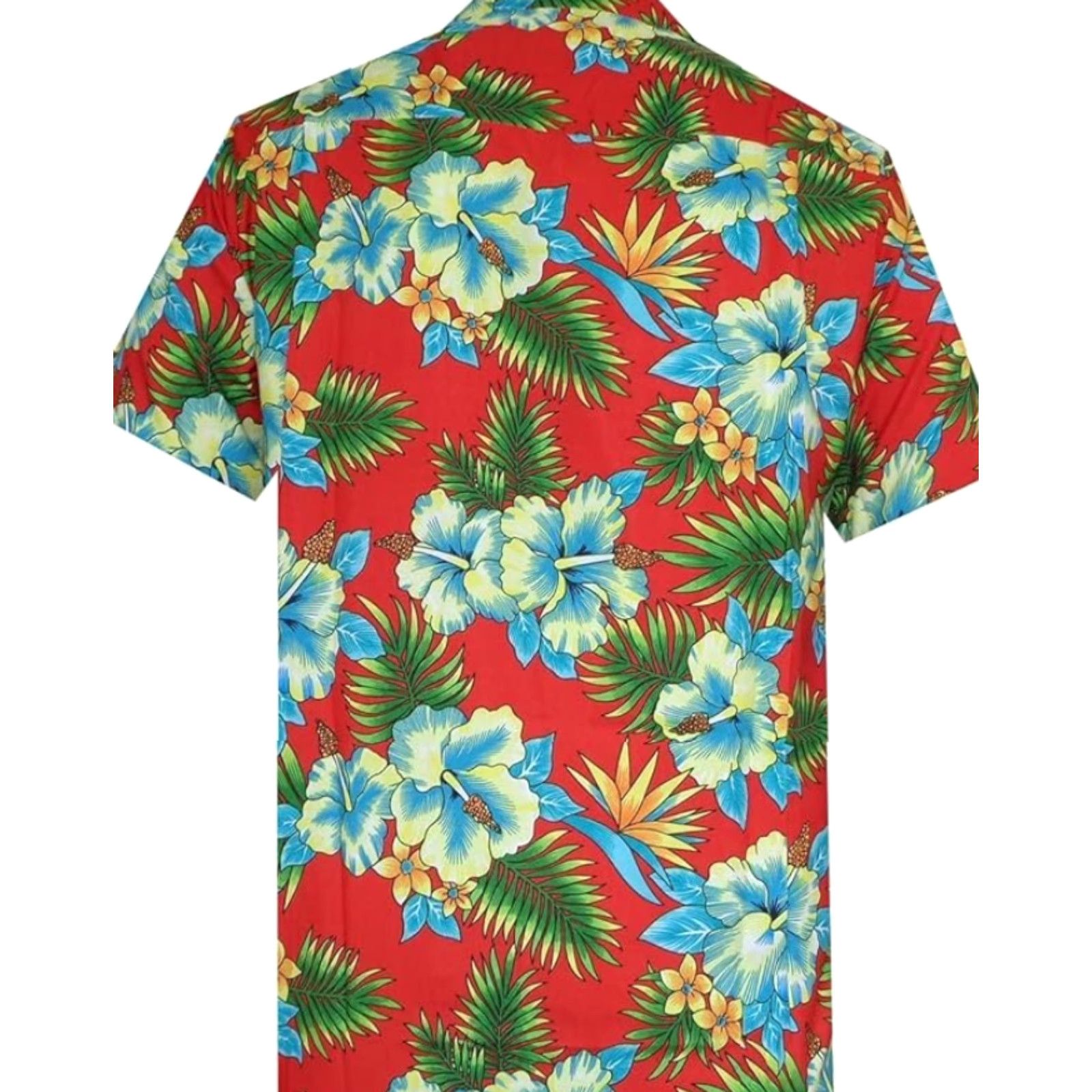 47 Hawaiian Shirt 47 Allover Flower Beach Aloha Casual Holiday Red L Mens Size US L / EU 52-54 / 3 - 2 Thumbnail