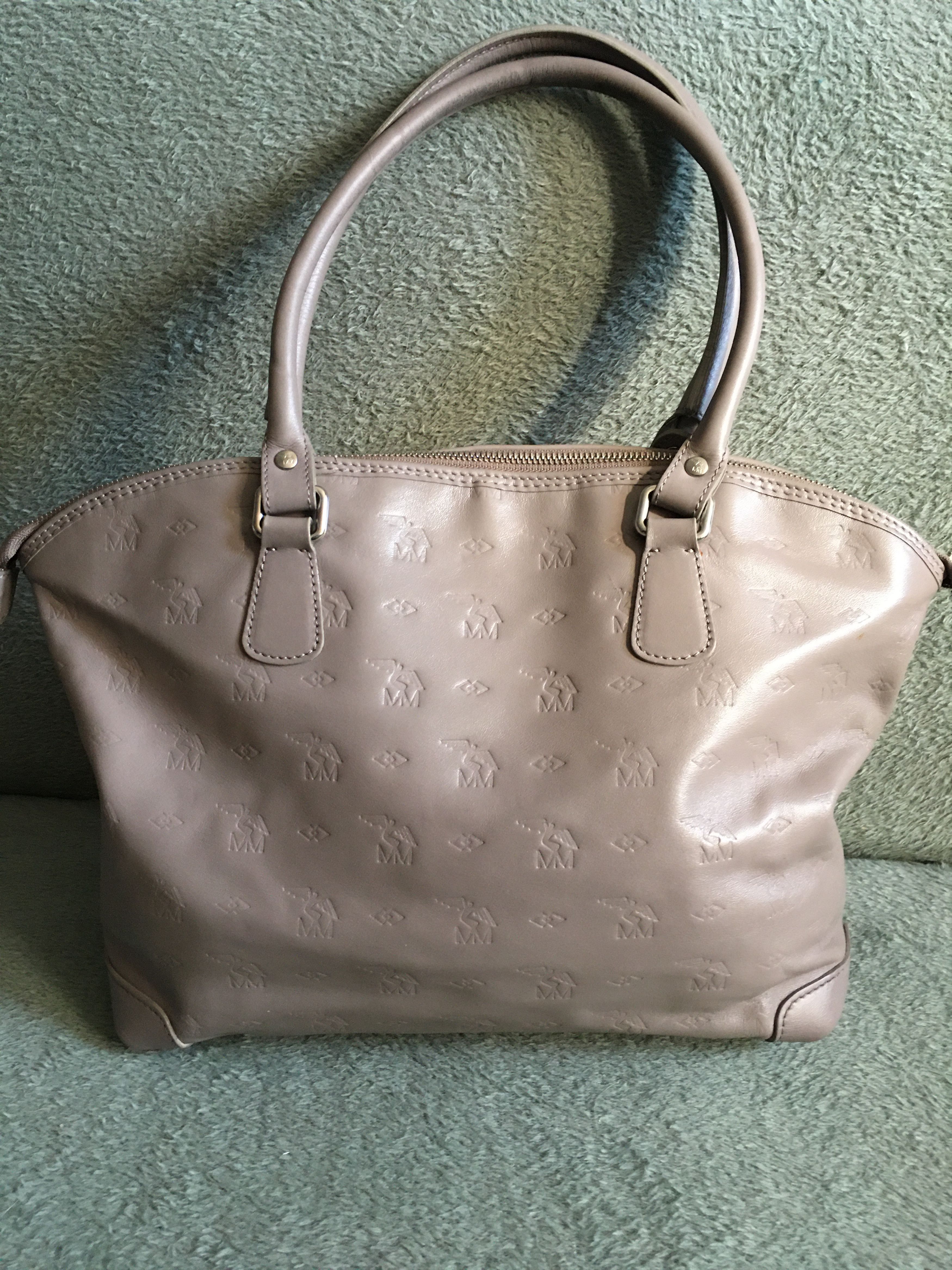 Maison Mollerus Maison Mollerus Leather Monogram Vintage Handbag Bag Size ONE SIZE - 2 Thumbnail