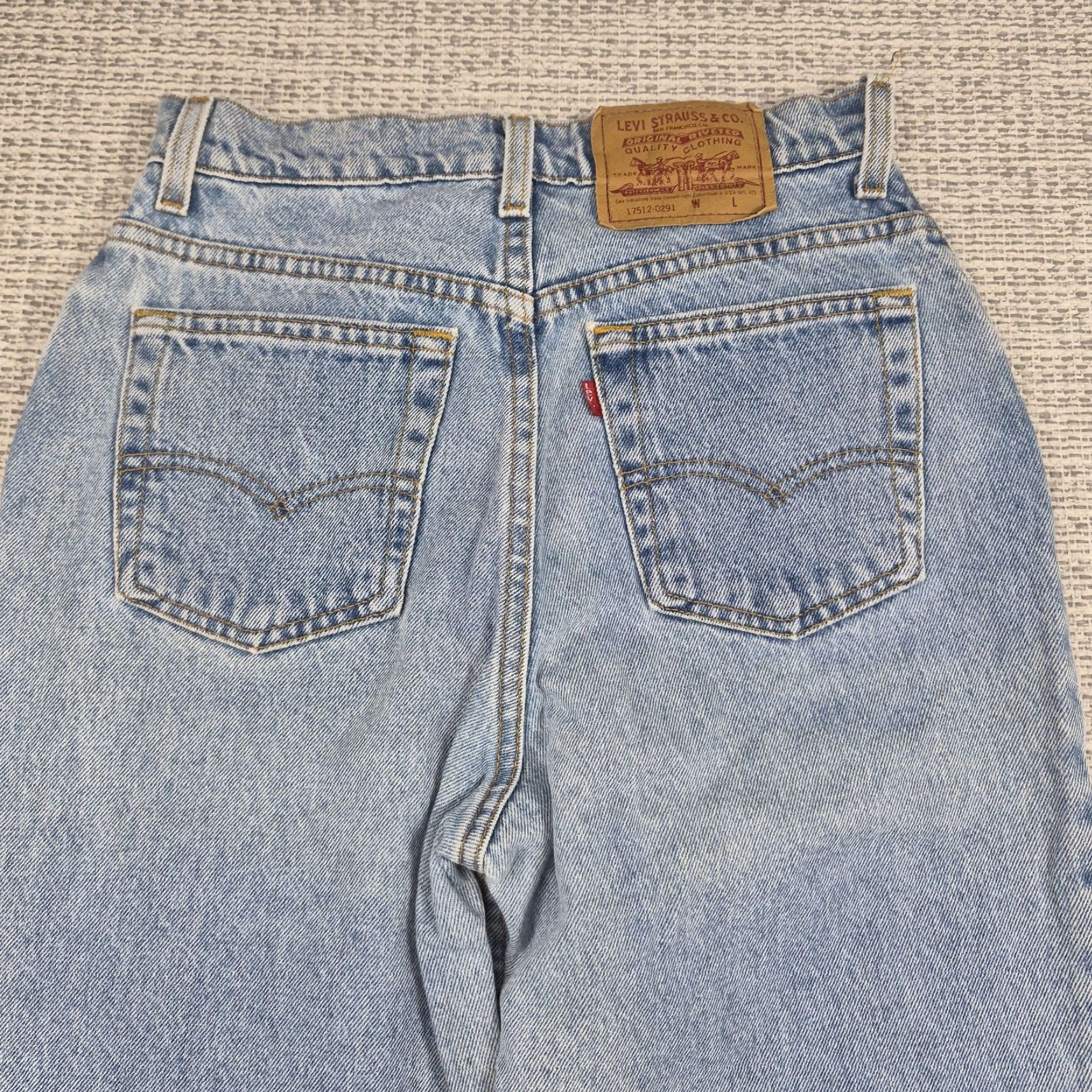 Levi's VINTAGE Levi's Jeans Juniors 9 High Rise Tapered Heart 90s USA Made 17512-0291 Women Size 30" / US 8 / IT 44 - 3 Thumbnail