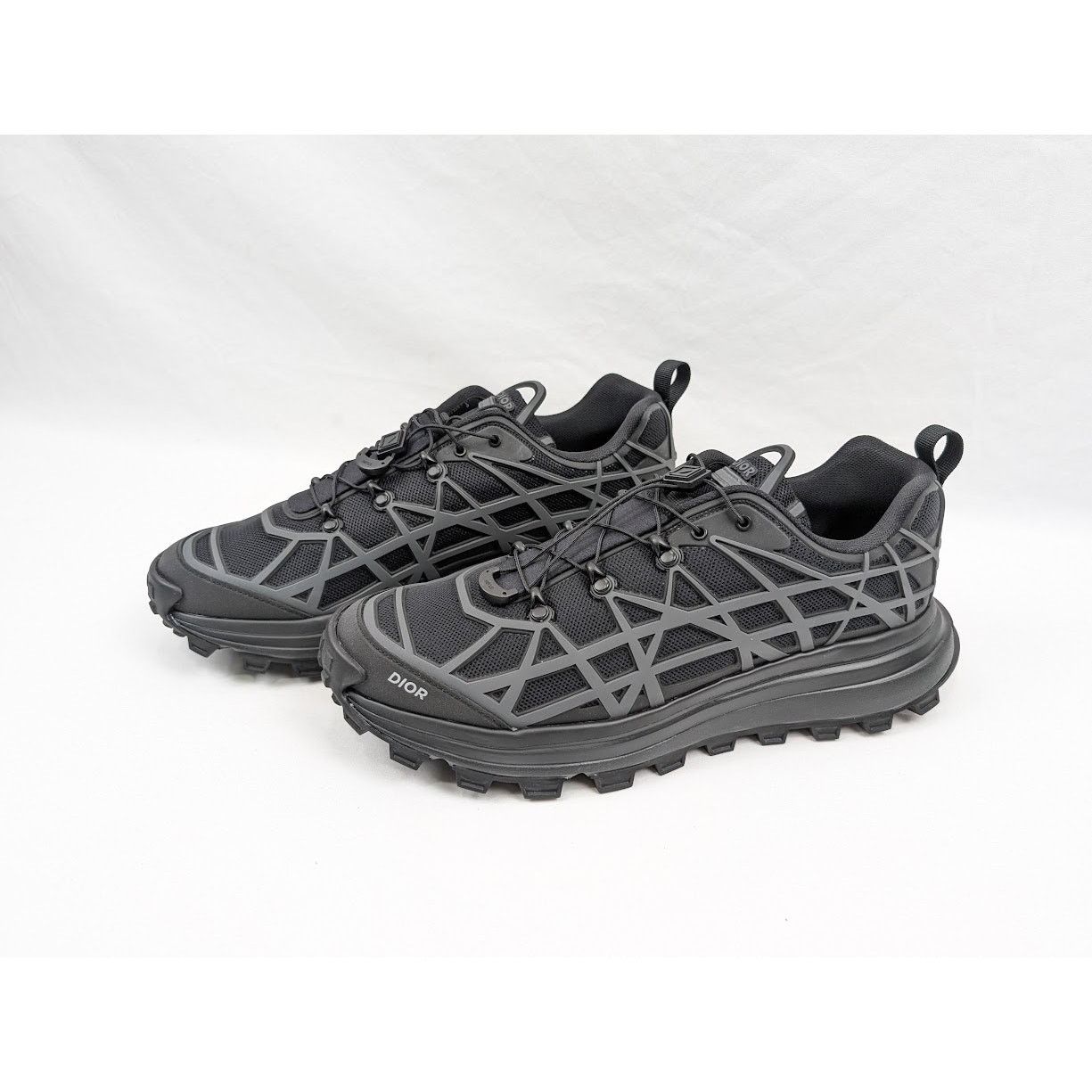 Dior o1rshd1 B31 Rubber Mesh Sneakers in Black Size US 12 / EU 45 - 16 Thumbnail