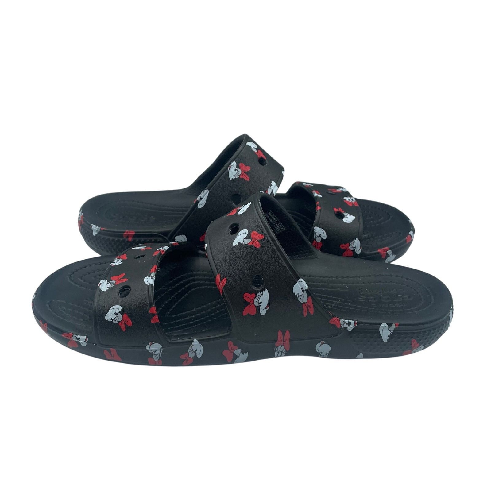 Crocs Crocs Disney Parks Minnie Mouse Slides Sandals Black Womens Size US 11 / IT 41 - 6 Thumbnail