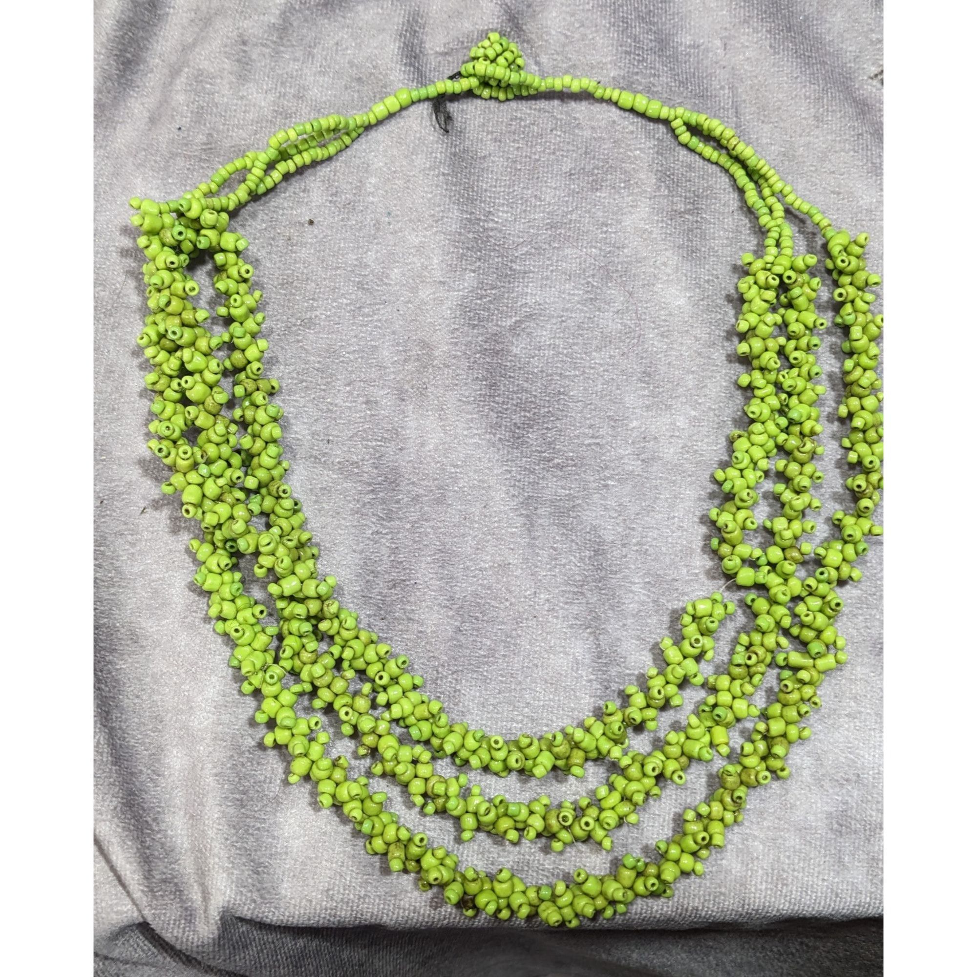 Other Vintage Handmade Sea Grape Themed Glass Beaded Layered Neckl Size ONE SIZE - 7 Thumbnail